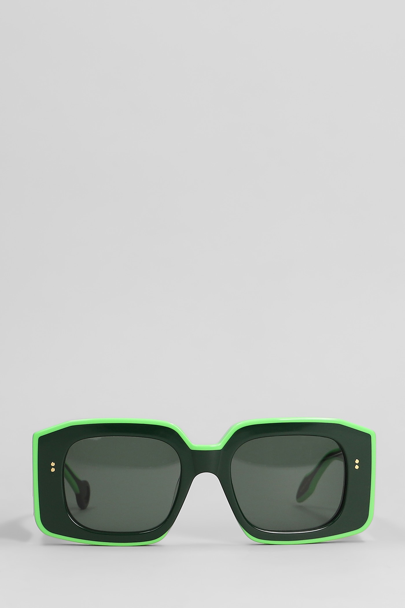 J. W. Anderson Jwa01 Bumper Sunglasses In Green Acetate