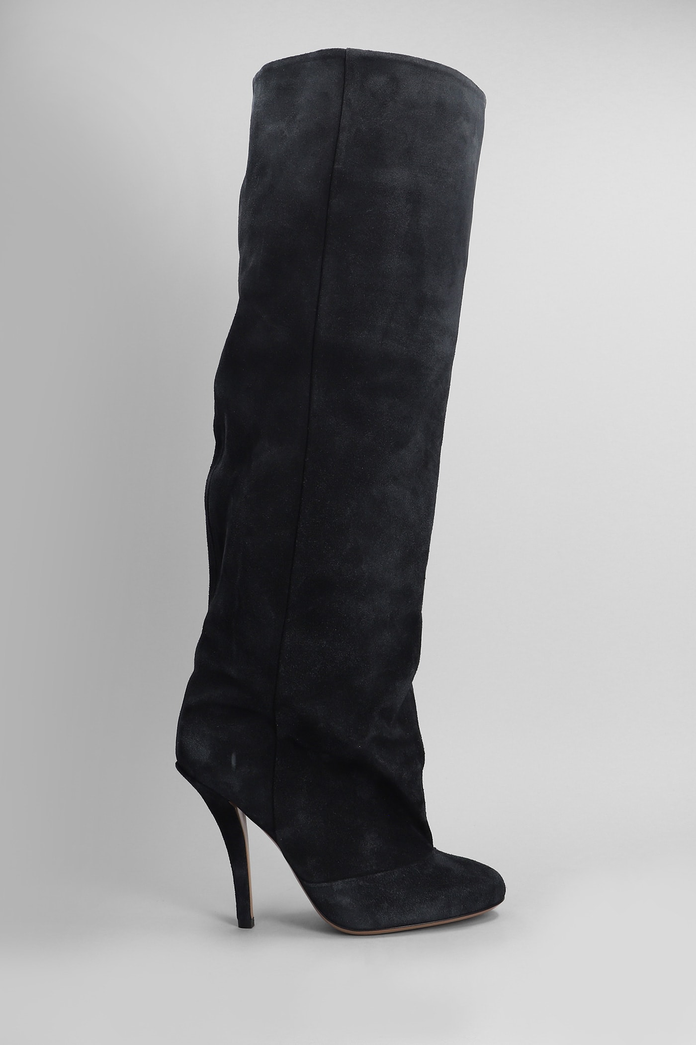 Paris Texas Esther Boot 105 High Heels Boots In Black Suede