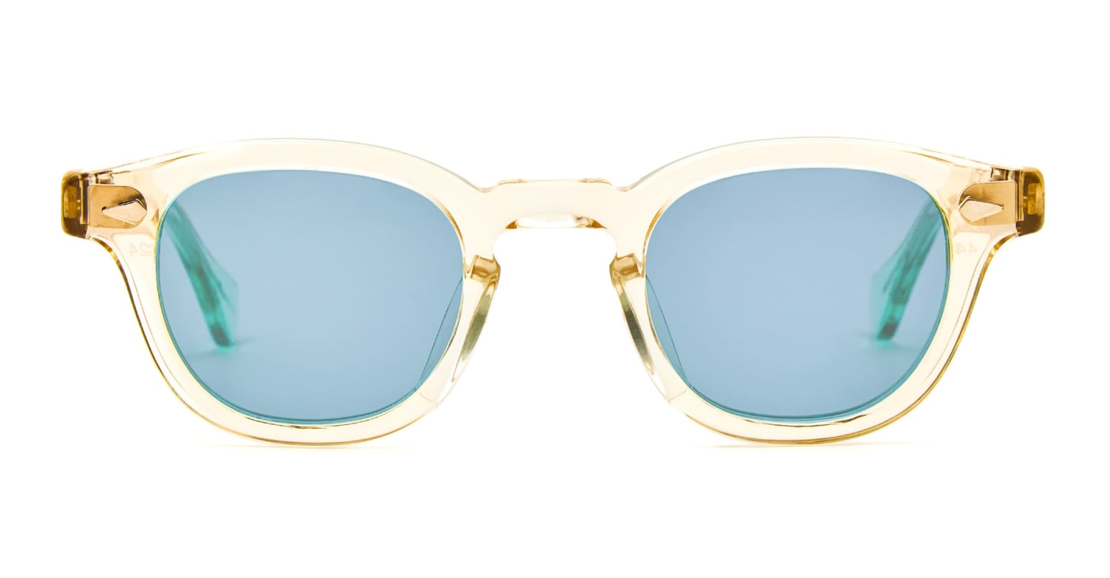 Julius Tart Optical Ar 46x24 - Champagne / Light Blue Lens Sunglasses