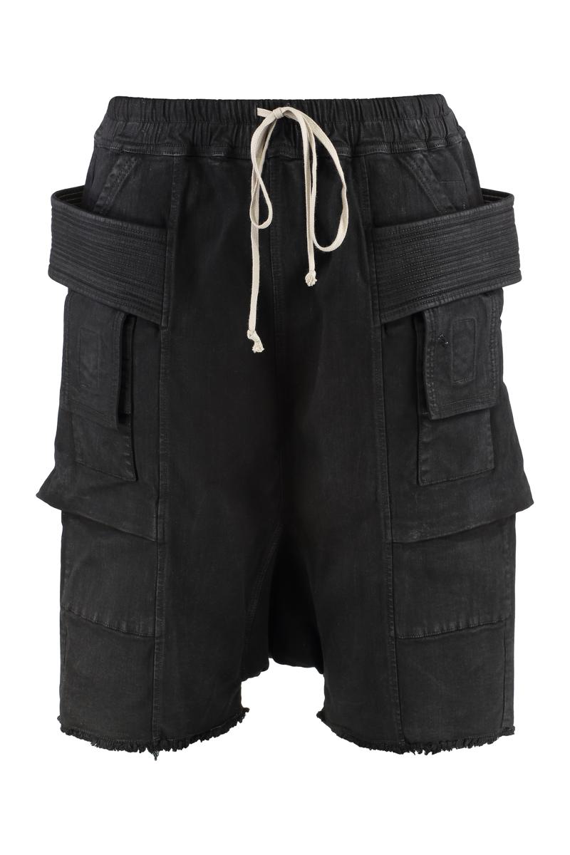 Drkshdw By Rick Owens Cotton Multi-Pocket Bermuda