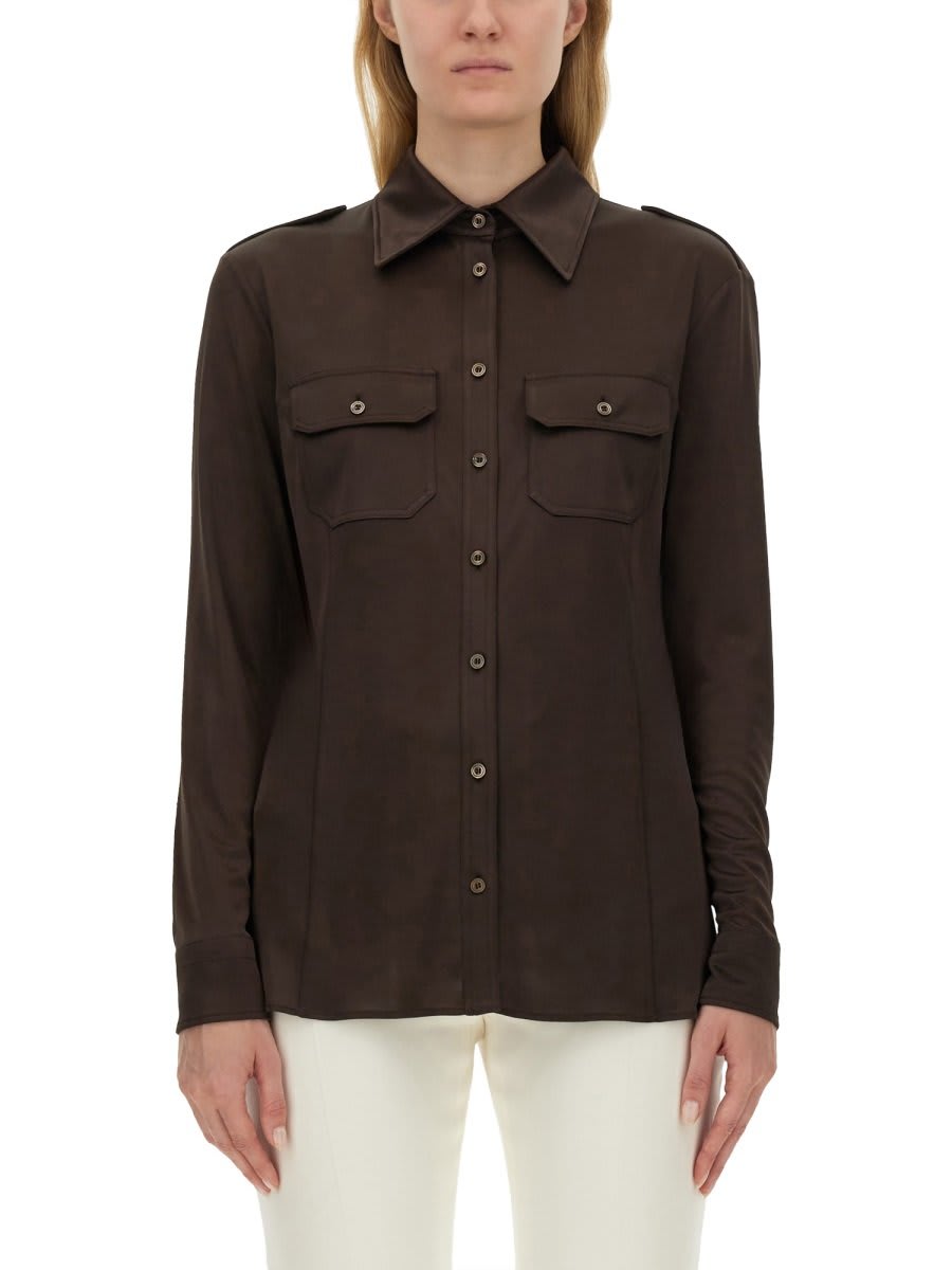 Tom Ford Flap Pocket Long-sleeved Shirt