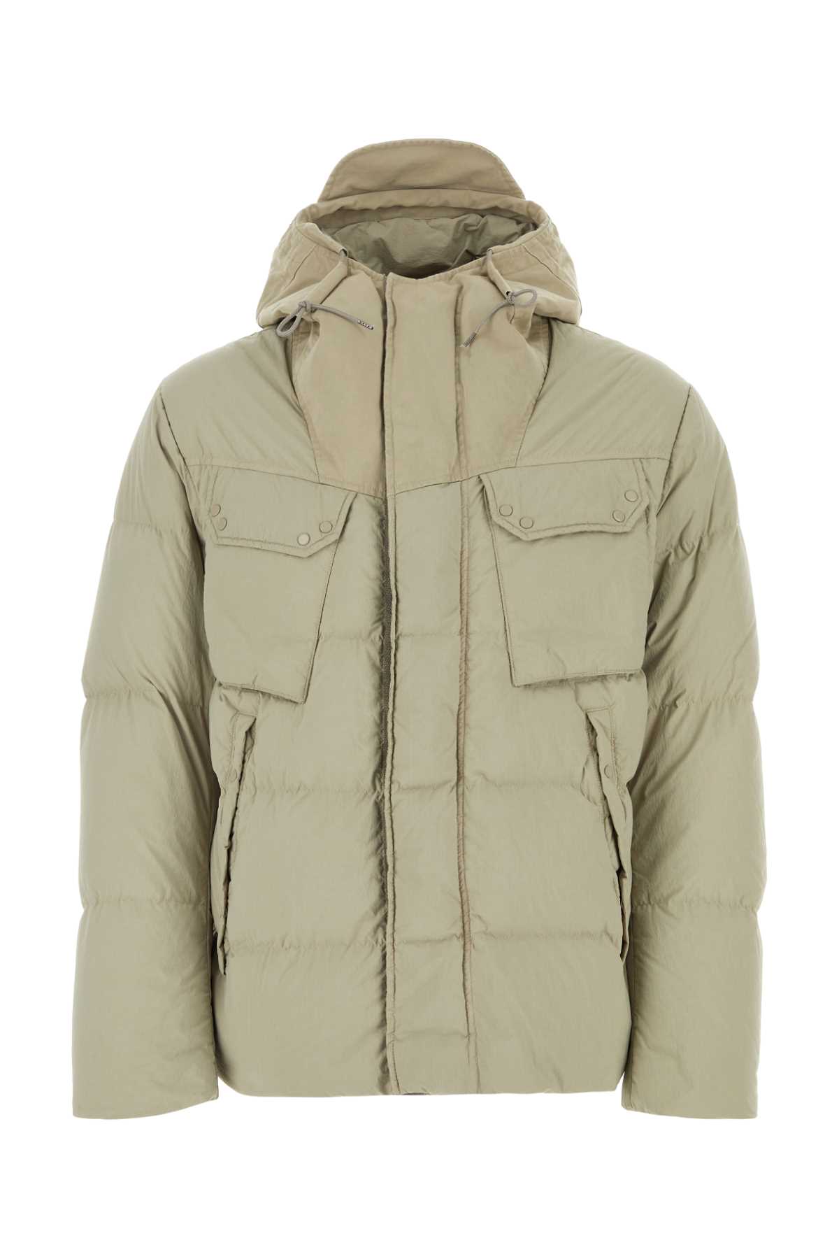 Ten C Sand Nylon Grays Down Jacket
