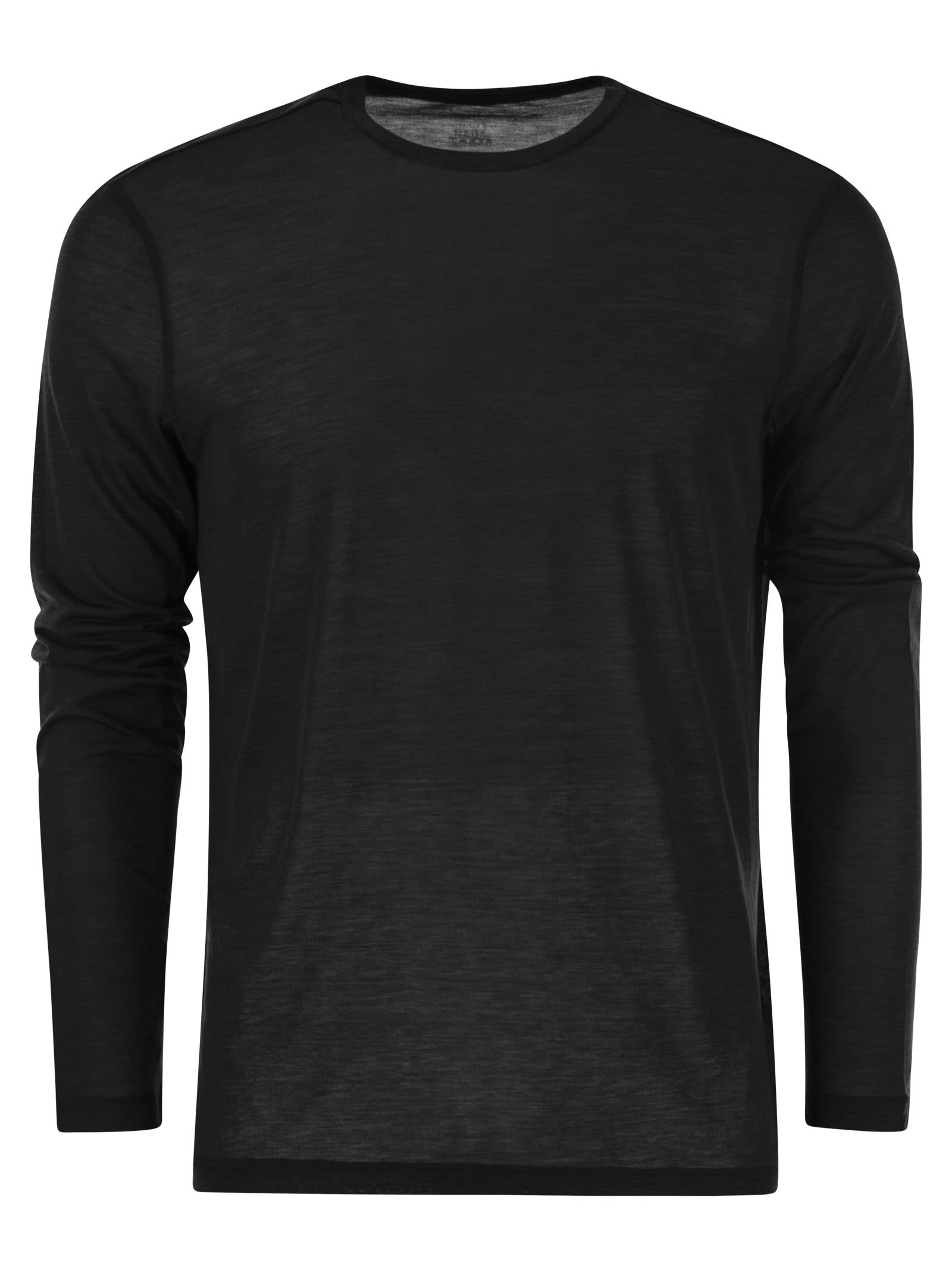 Majestic Filatures Crew-neck T-shirt In Silk And Cotton
