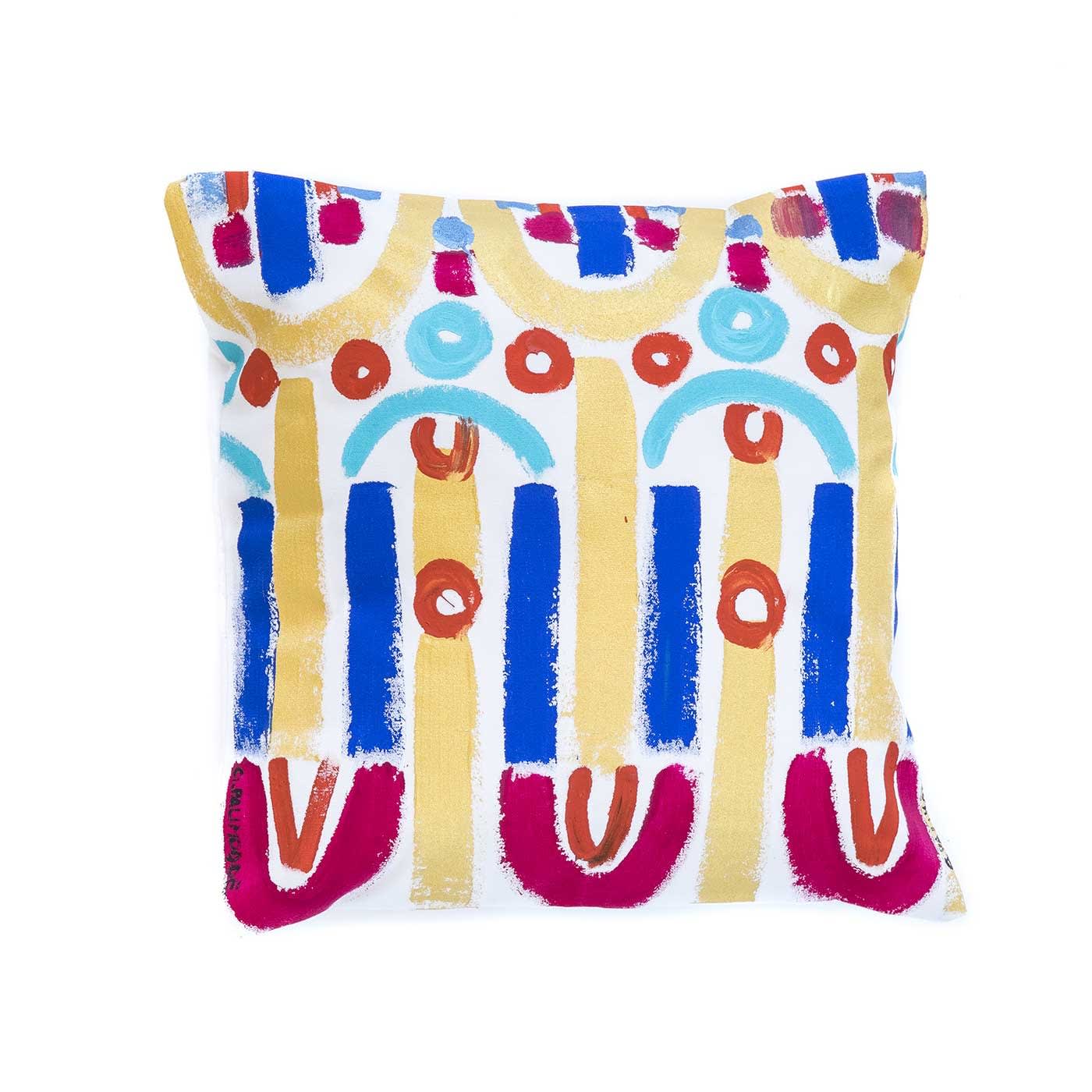 Le Botteghe su Gologone Hand Painted Cushions 100x100 Cm