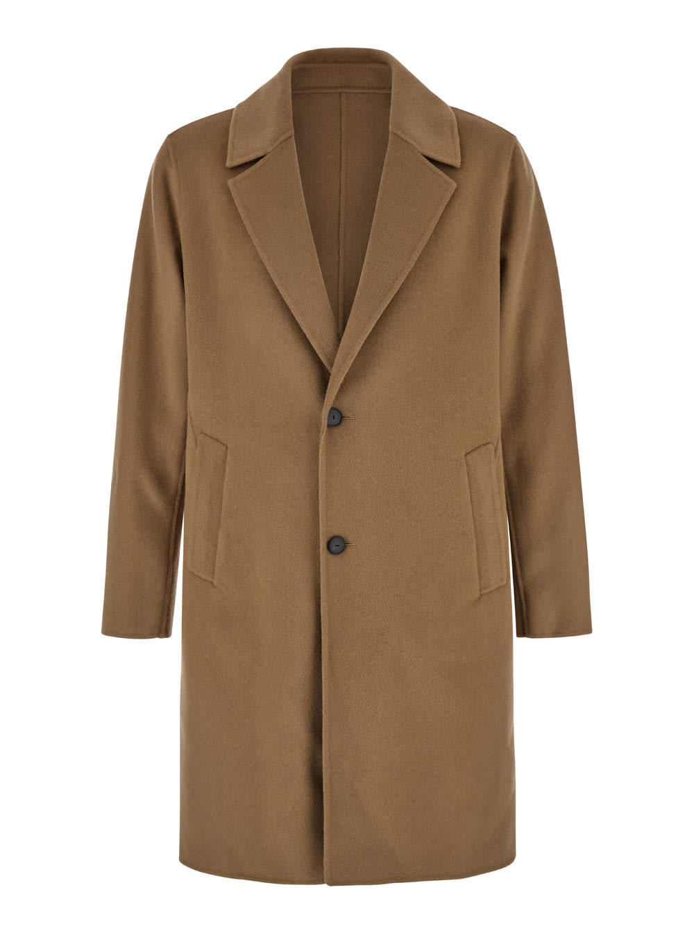Low Brand Beige Coat With Classic Revers In Wool Man