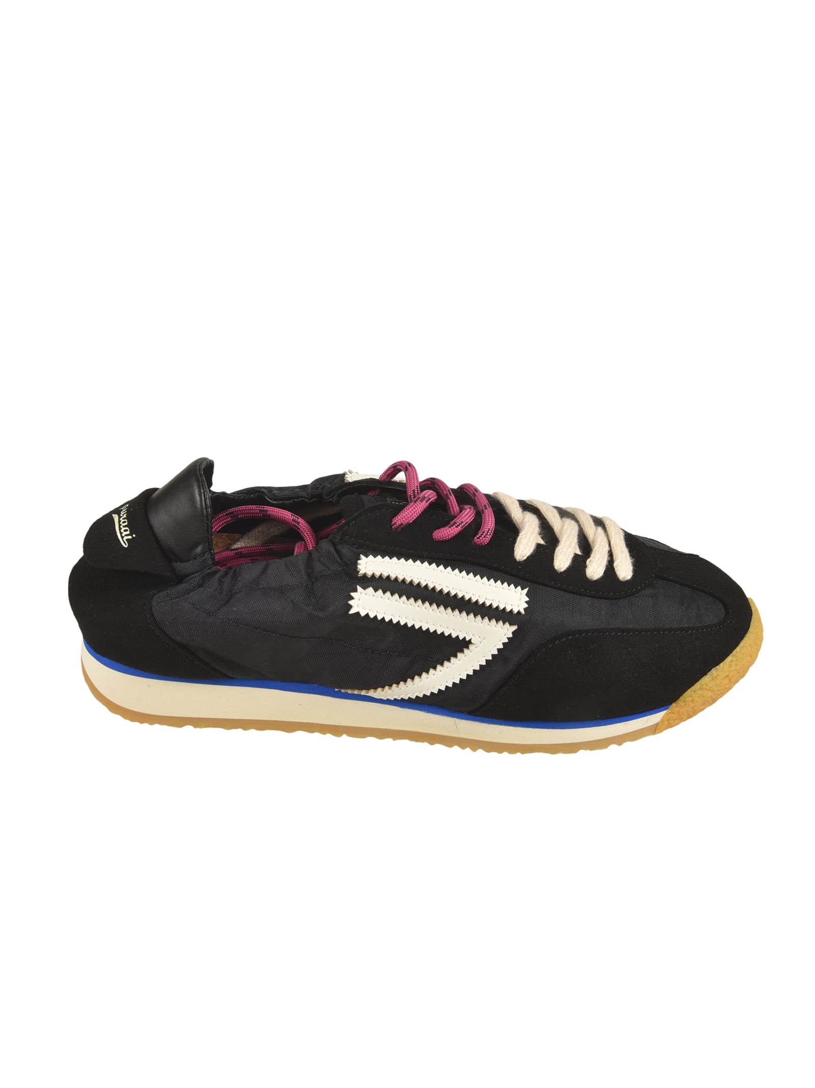 Puraai Logo Back Lace-up Sneakers