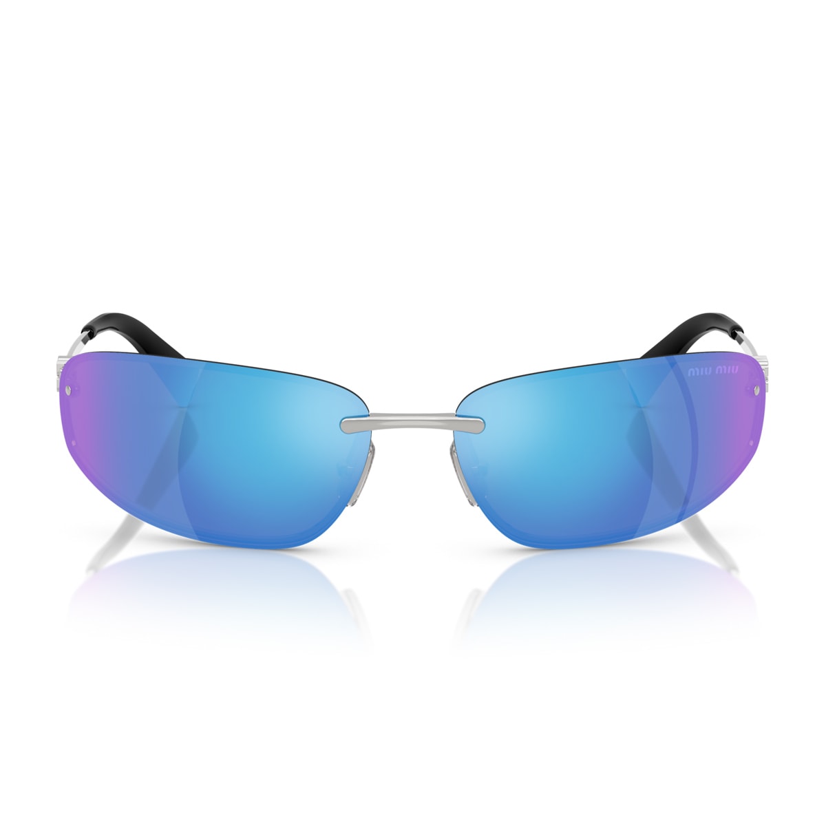 Miu Miu 0mu A50s 1bc10k Argento Sunglasses