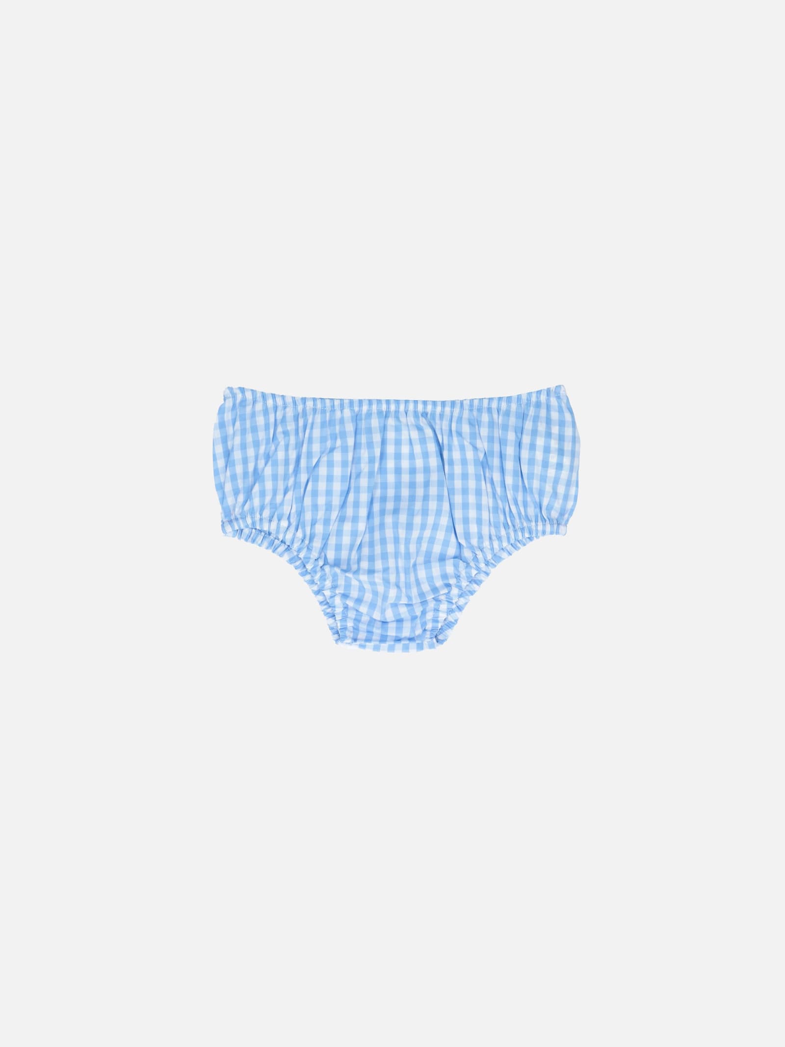 MC2 Saint Barth Infant Bloomers Pimmy With Gingham Print