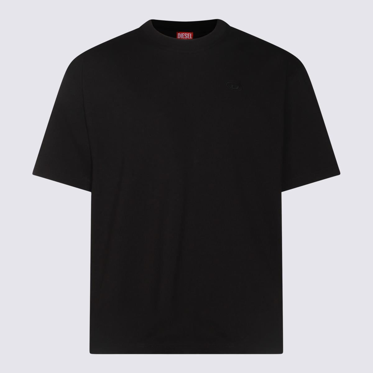 Diesel Black Cotton T-Shirt