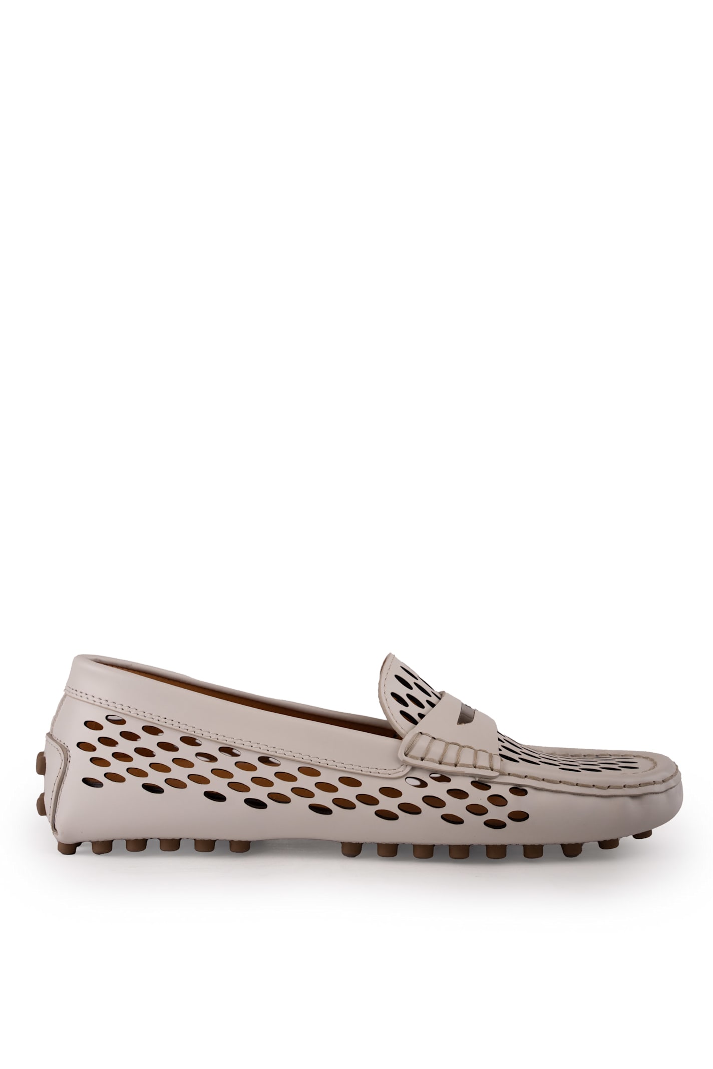Tod's Perforated Leather Loafers
