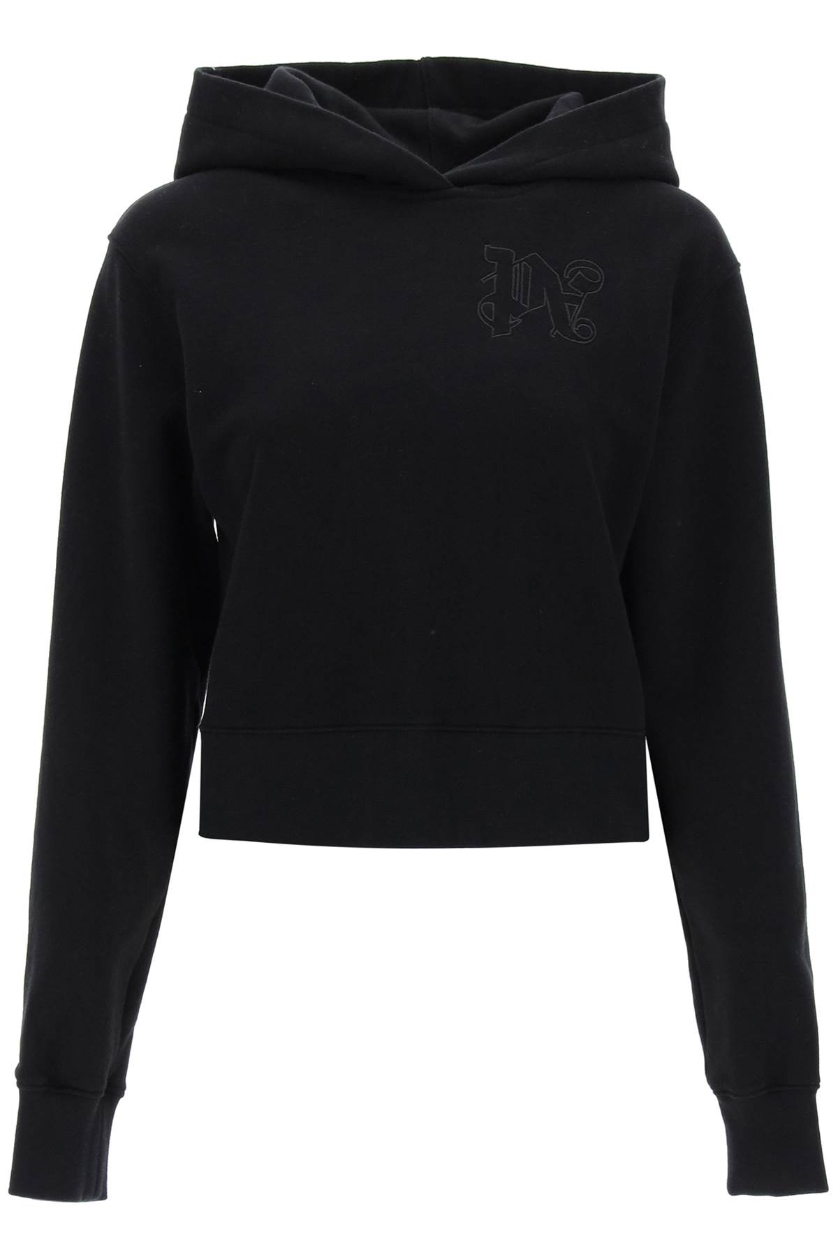Palm Angels Black Cotton Hoodie