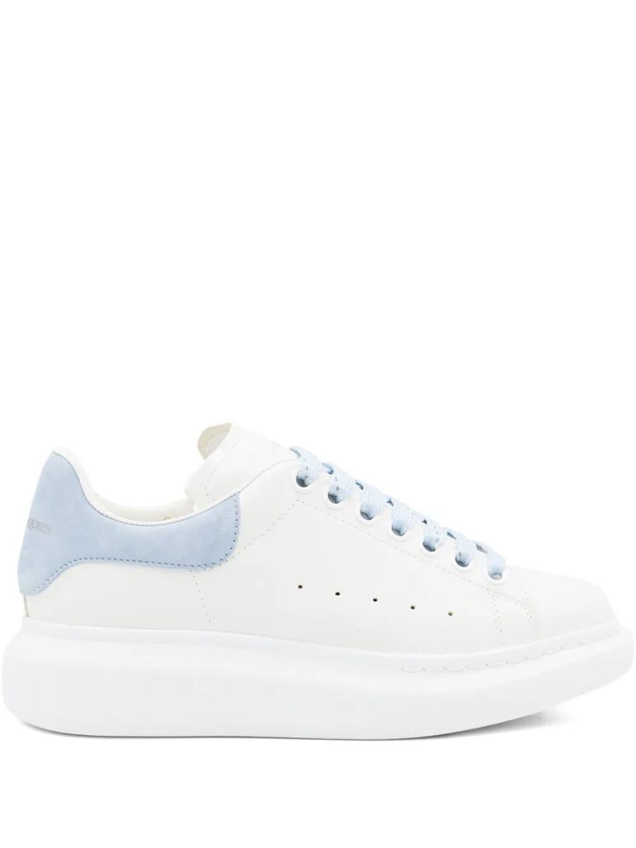 Alexander McQueen Oversized Sneakers In White/Powder Blue Shoes
