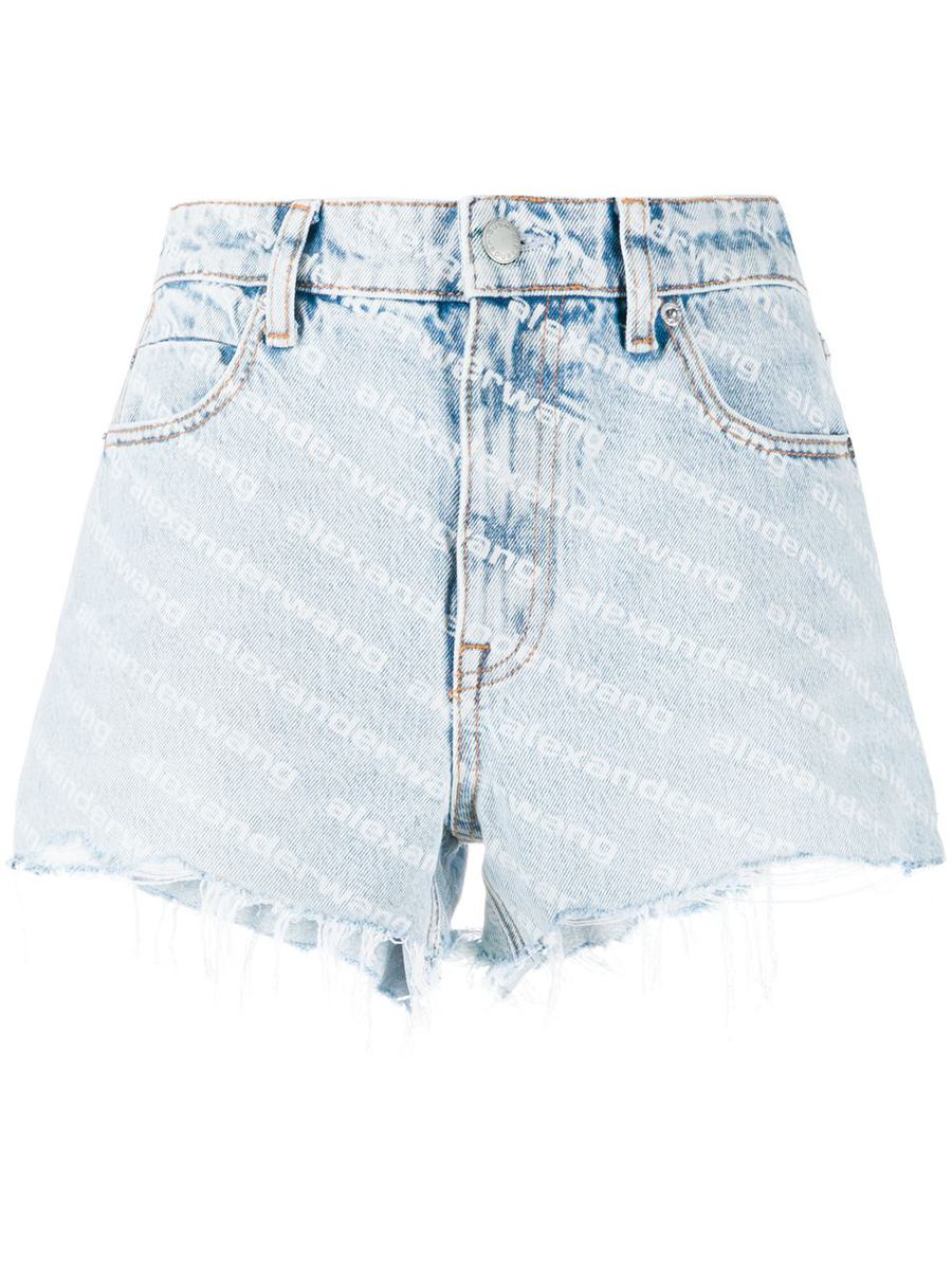 Alexander Wang Logo Print Shorts Clothing