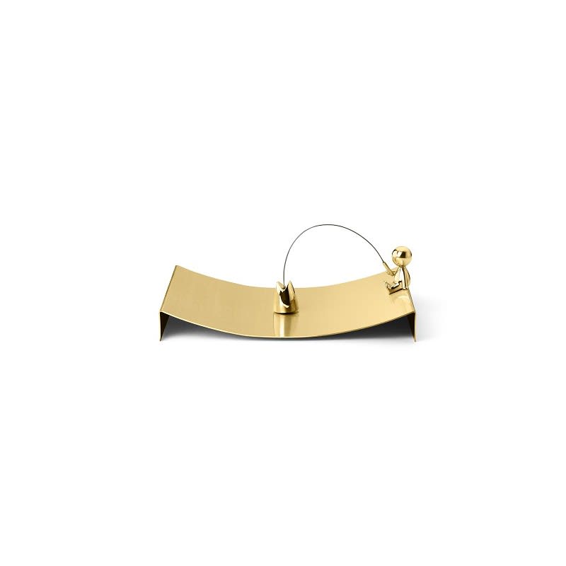 Ghidini 1961 Omini - The Fisherman Napkins Tray Polished Brass