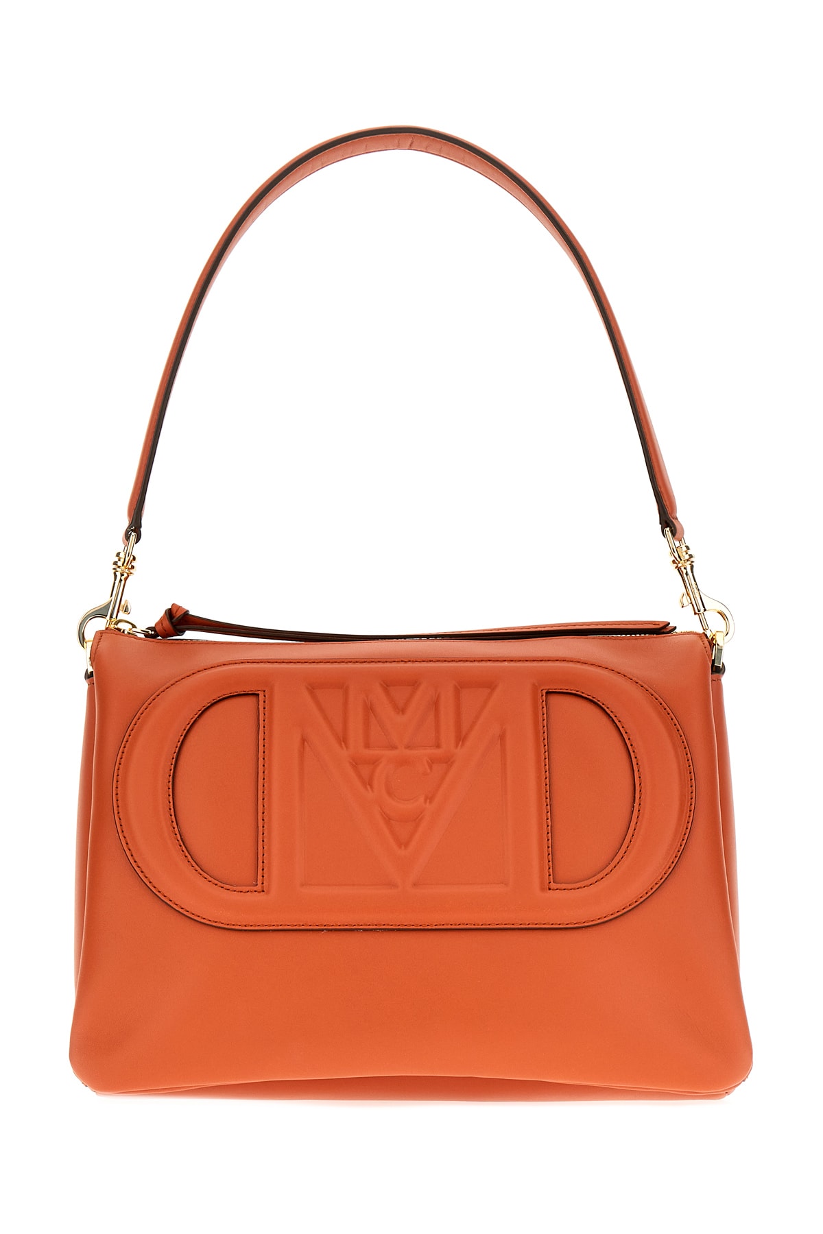 MCM Caramel Leather Medium Travia Shoulder Bag