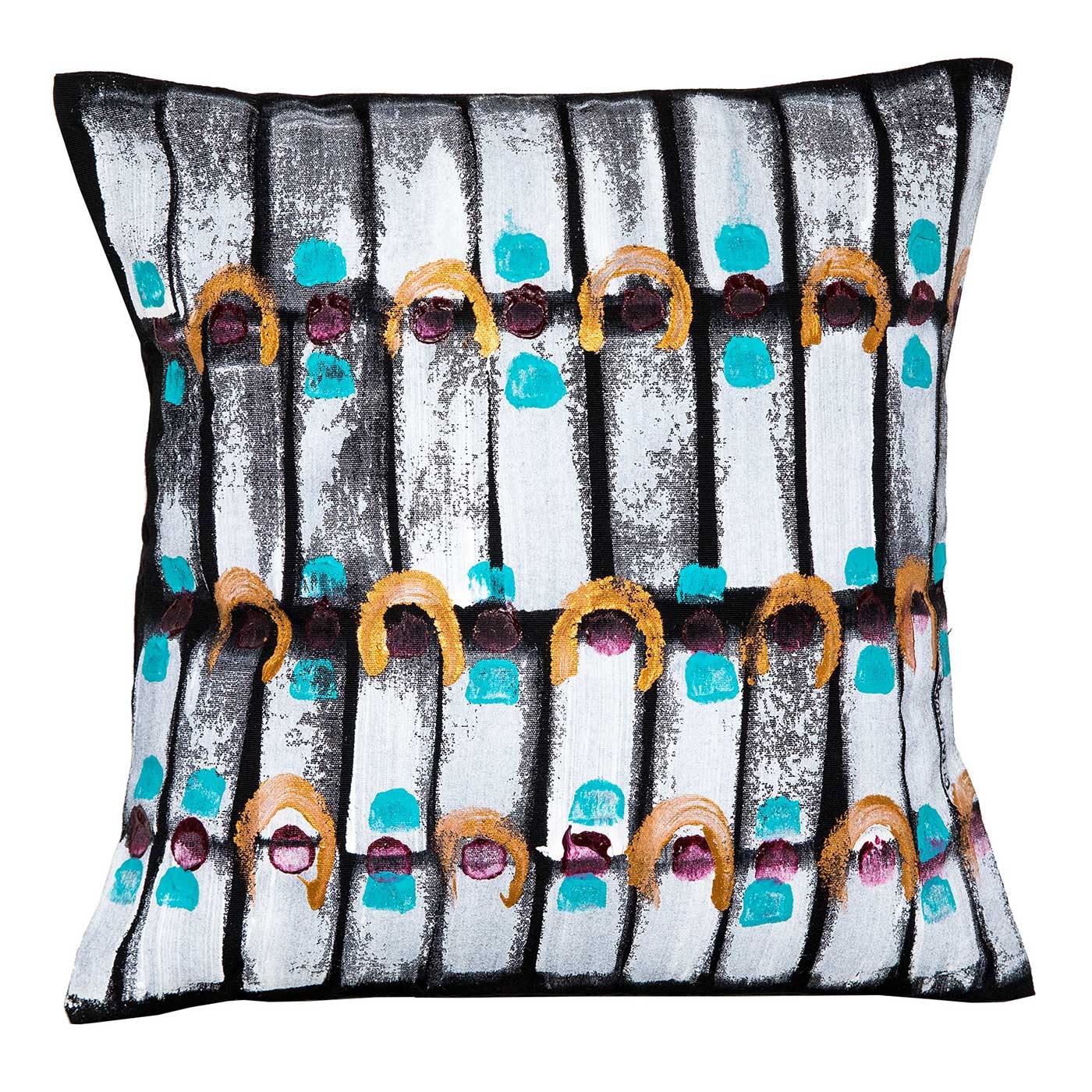 Le Botteghe su Gologone Hand Painted Cushions 100x100 Cm