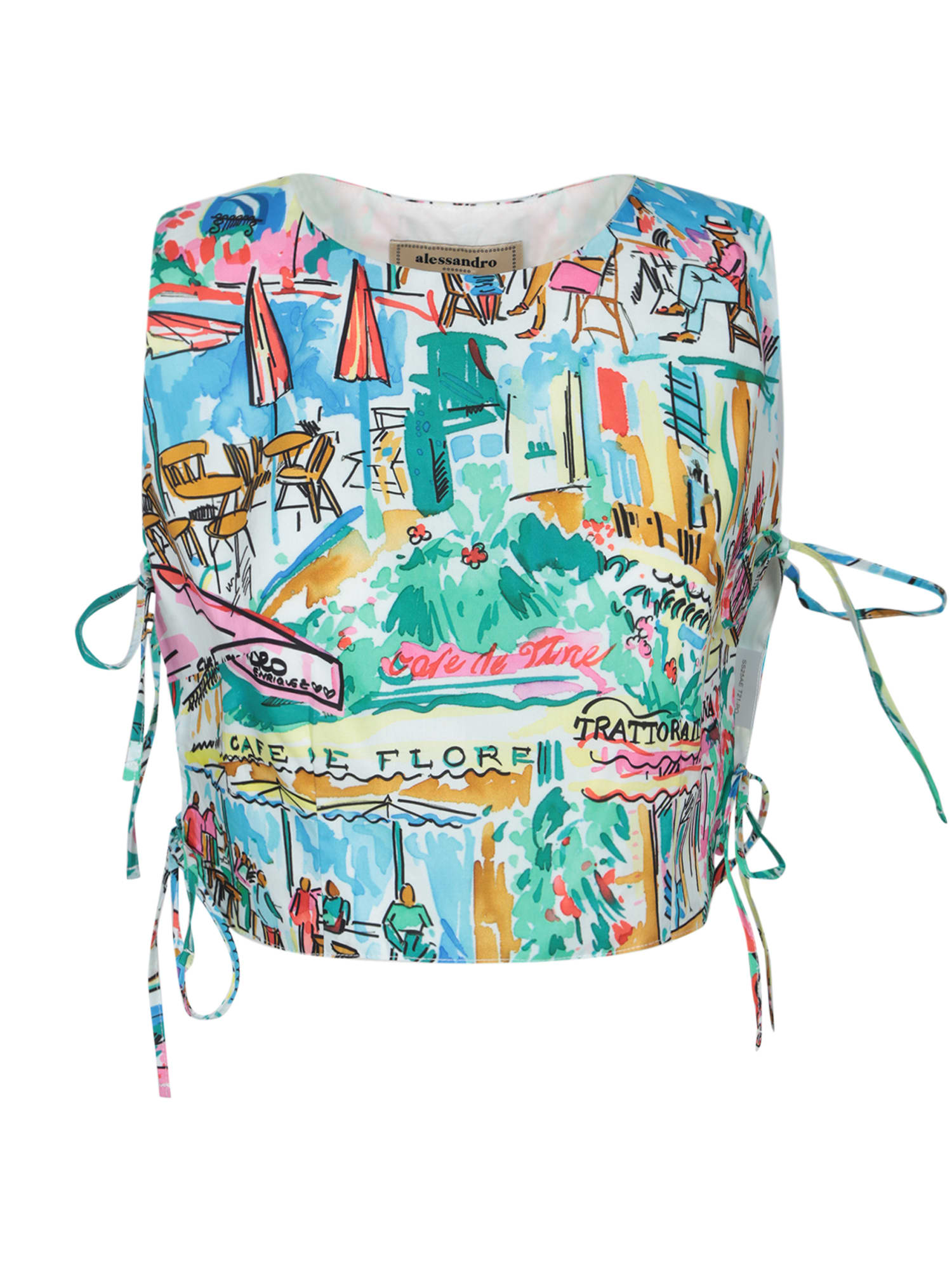 Alessandro Enriquez Cafã De Flore Multicolor Tank Top