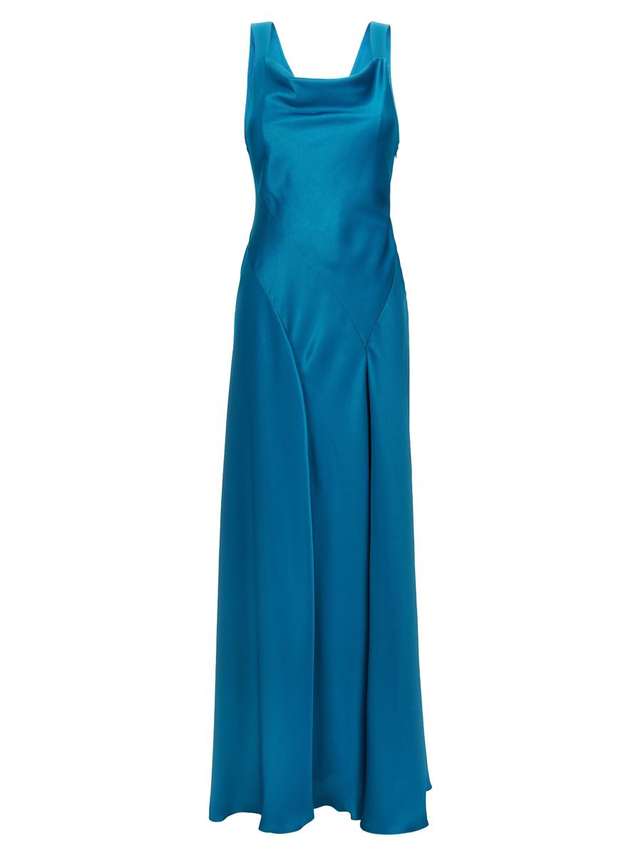 Alberta Ferretti 挖剪缎面连衣裙
