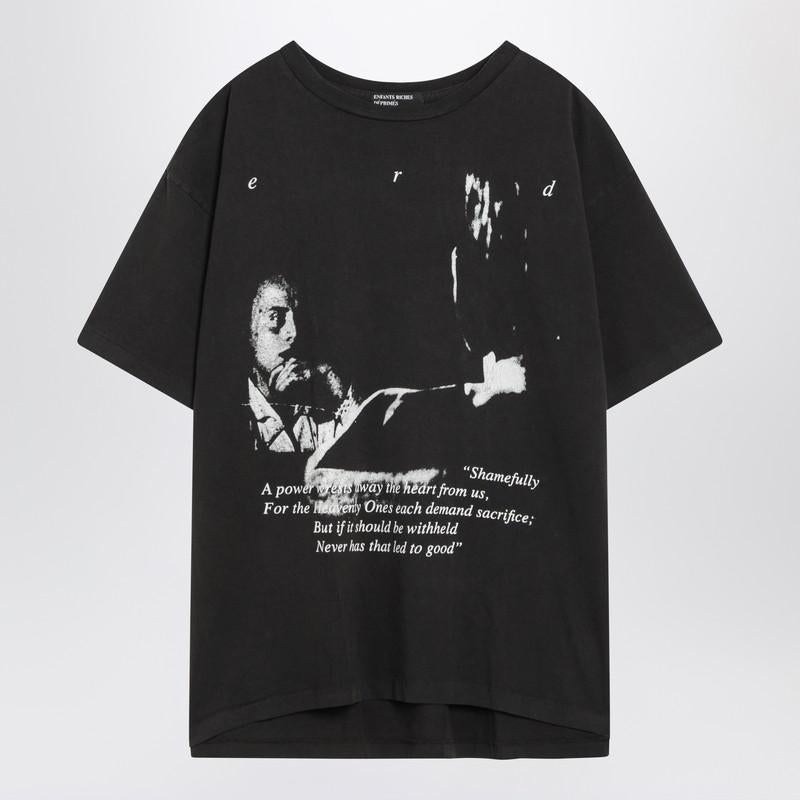 Enfants Riches Déprimés Reflection Black Vintage-Effect T-Shirt