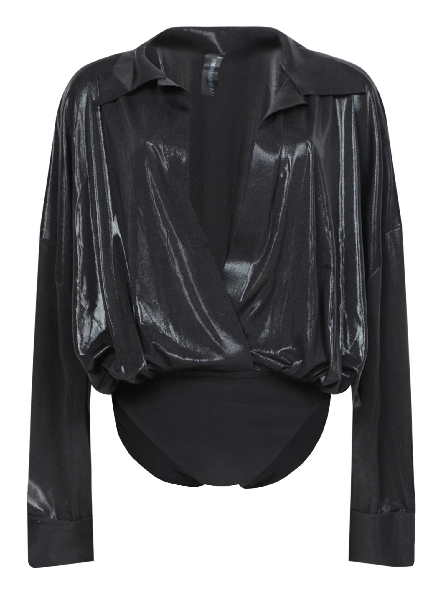 Norma Kamali Lamã Black Bodysuit