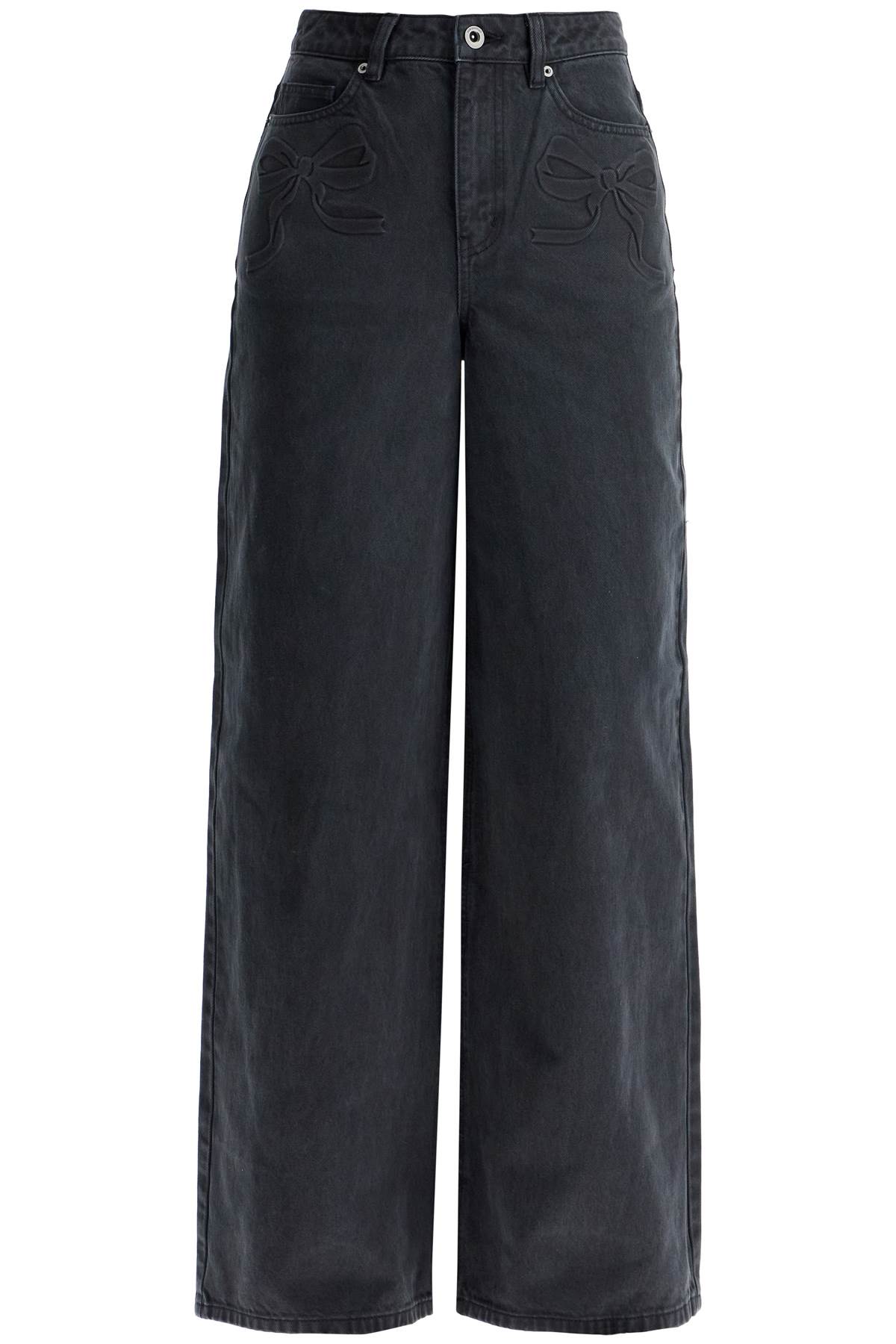 self-portrait Wide Leg Jeans