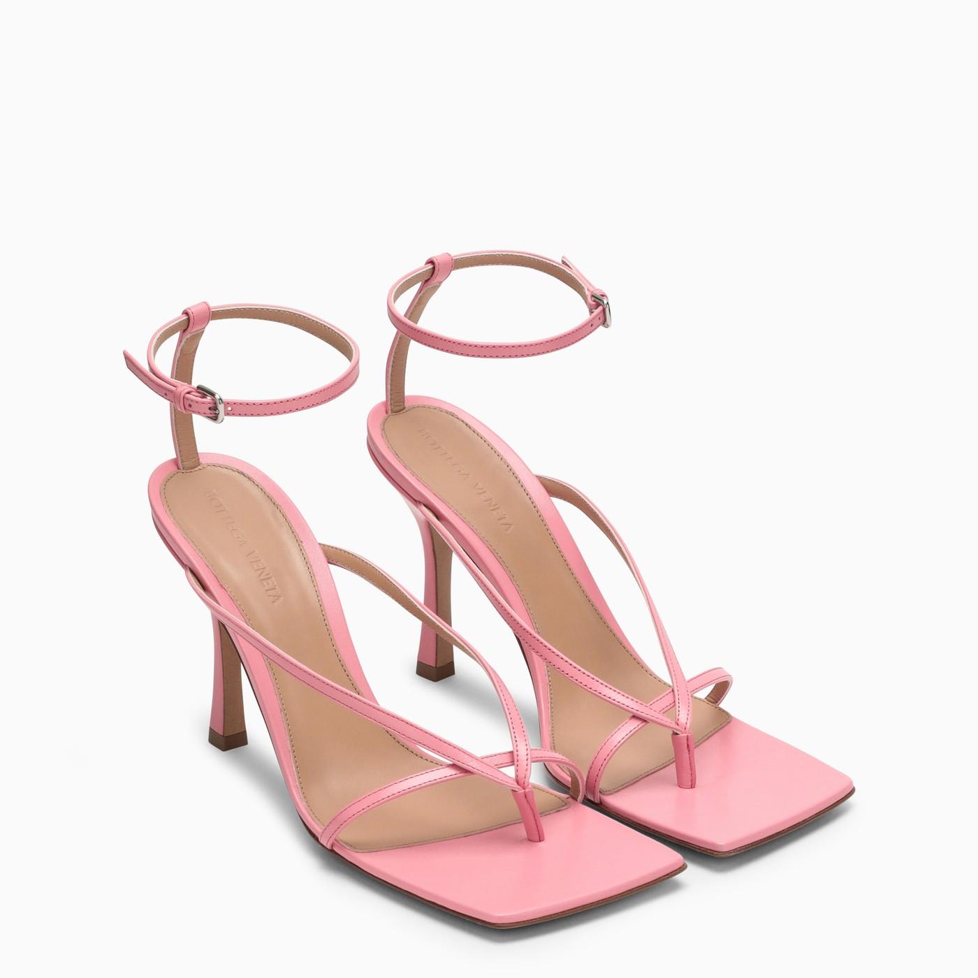 Bottega Veneta Squared Toe Strappy Sandals