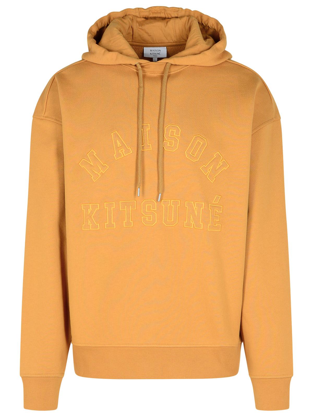 Maison Kitsuné 学院风米色棉质卫衣