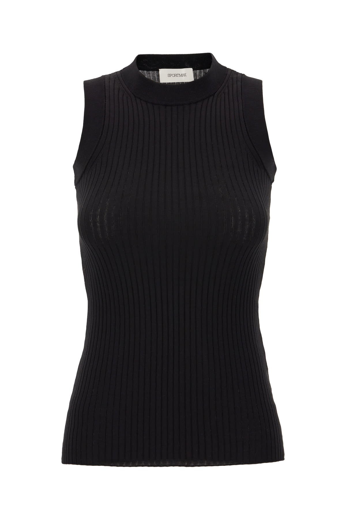 SportMax Black Cotton Toledo Top