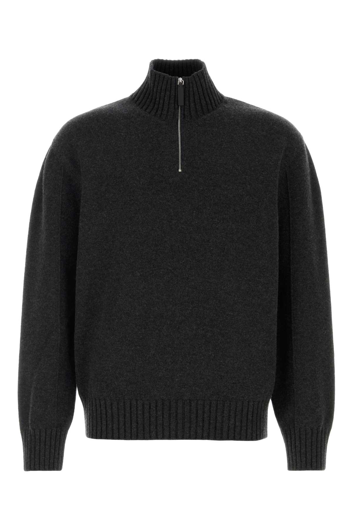 Ferragamo Slate Cashmere Blend Sweater
