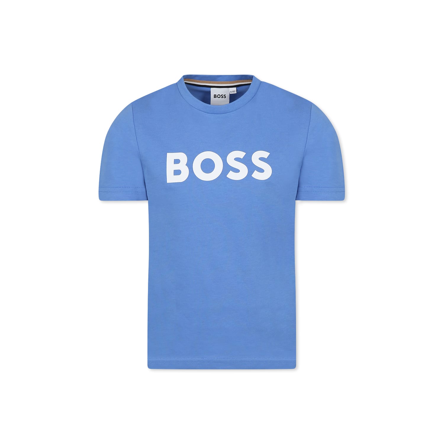 Hugo Boss Light Blue T-shirt For Boy With Logo