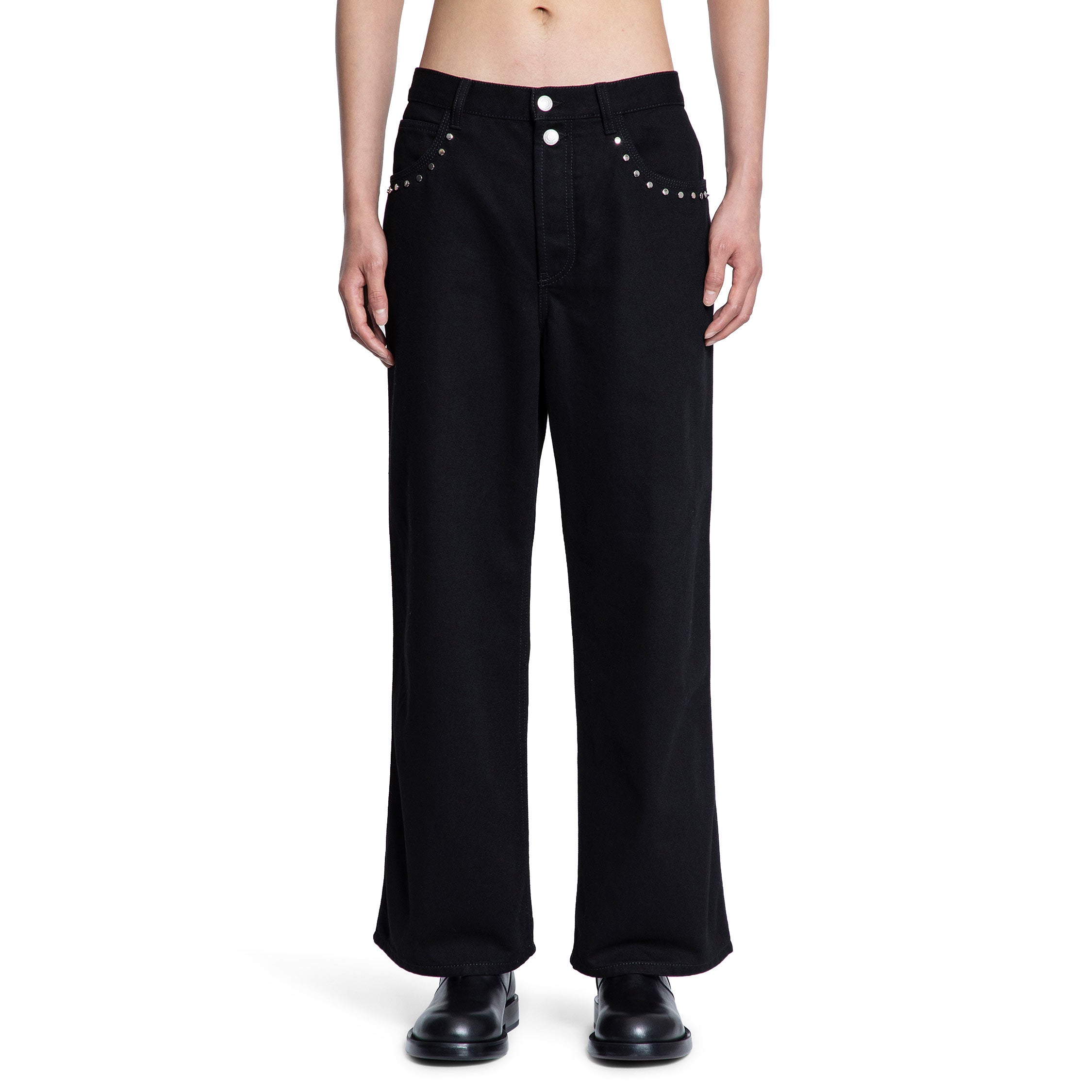 ALEXANDER MCQUEEN MAN BLACK TROUSERS
