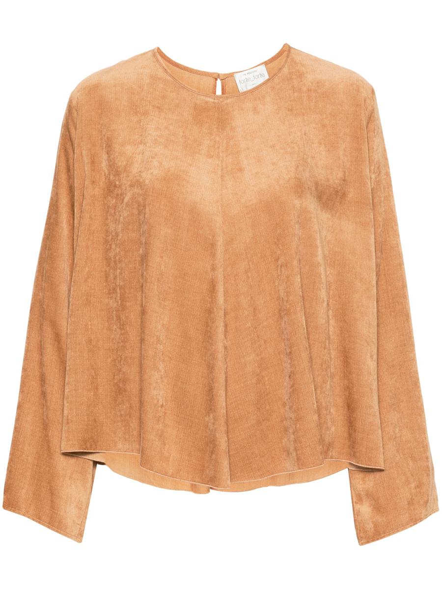 Forte_Forte Matte Corduroi Long Sleeves Top Clothing