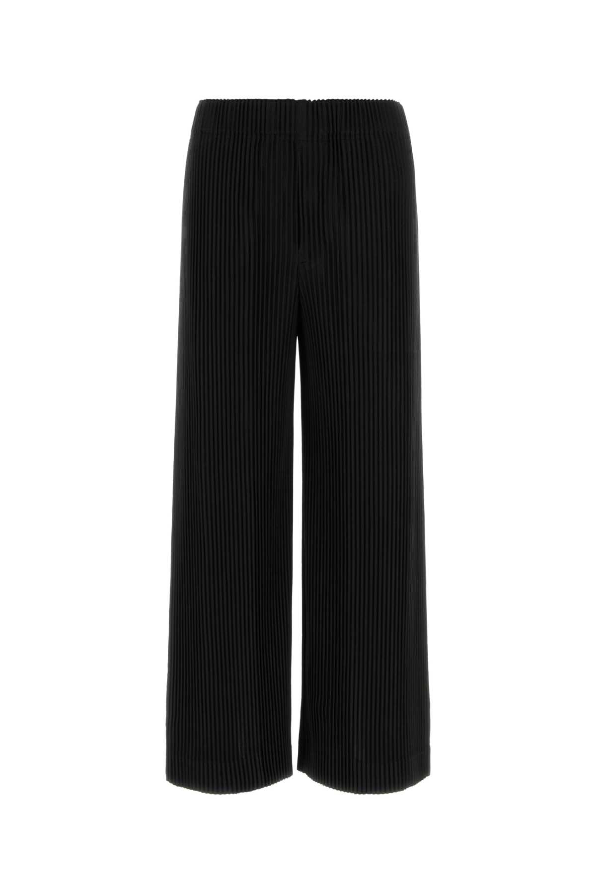 Homme Plissé Issey Miyake Black Green Polyester Wide-leg Pant