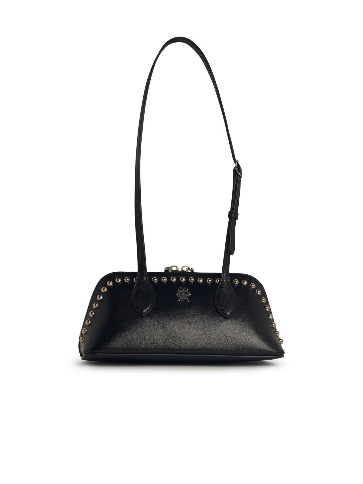 Bally praline Black Leather Bag