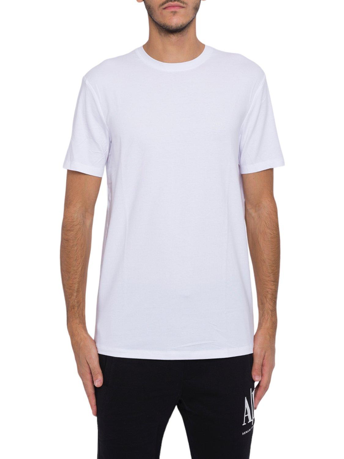 Armani Collezioni Logo Embroidered Crewneck T-shirt