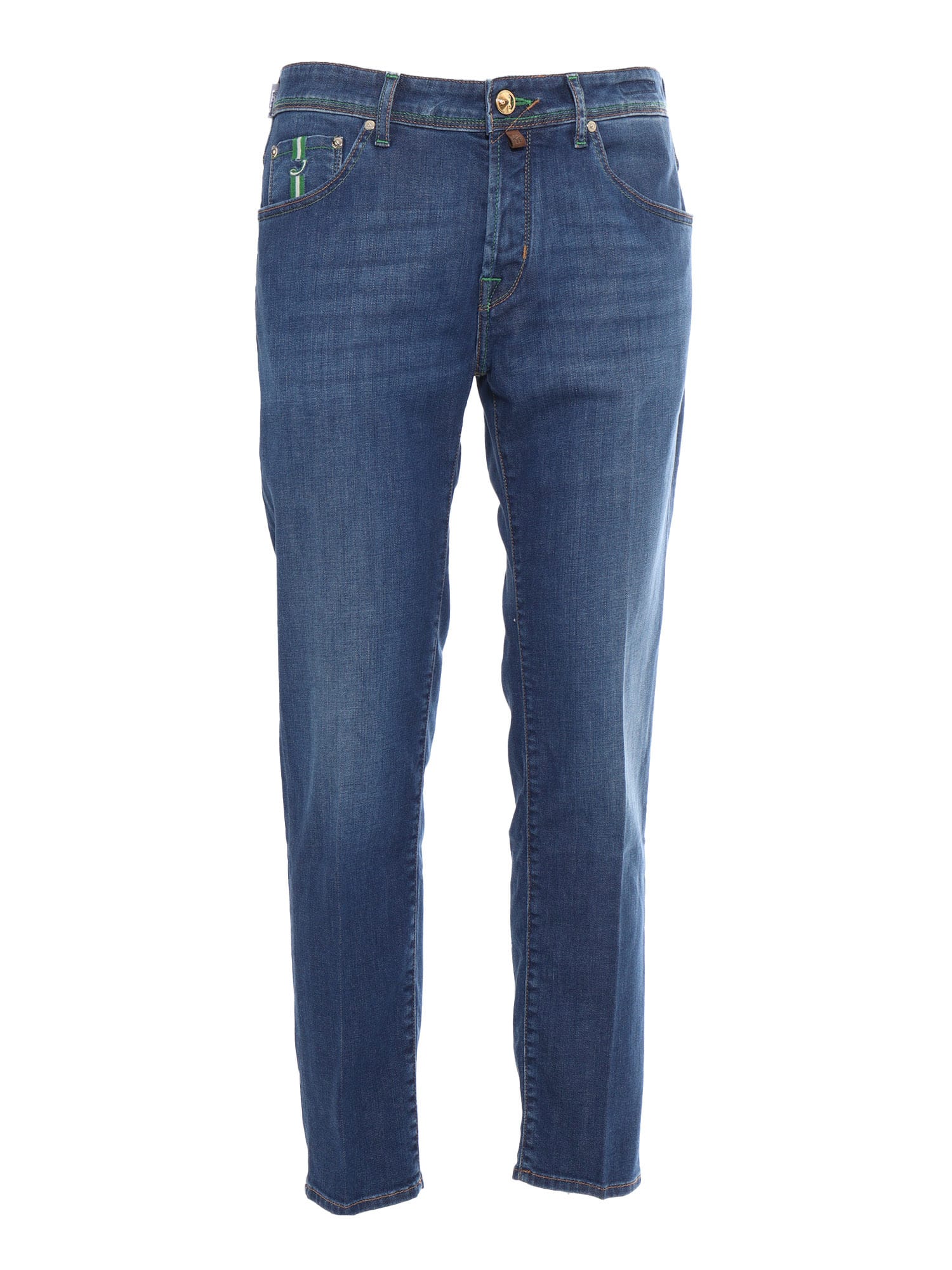 Jacob Cohen Cropped Slim Fit 5 Pocket Pants