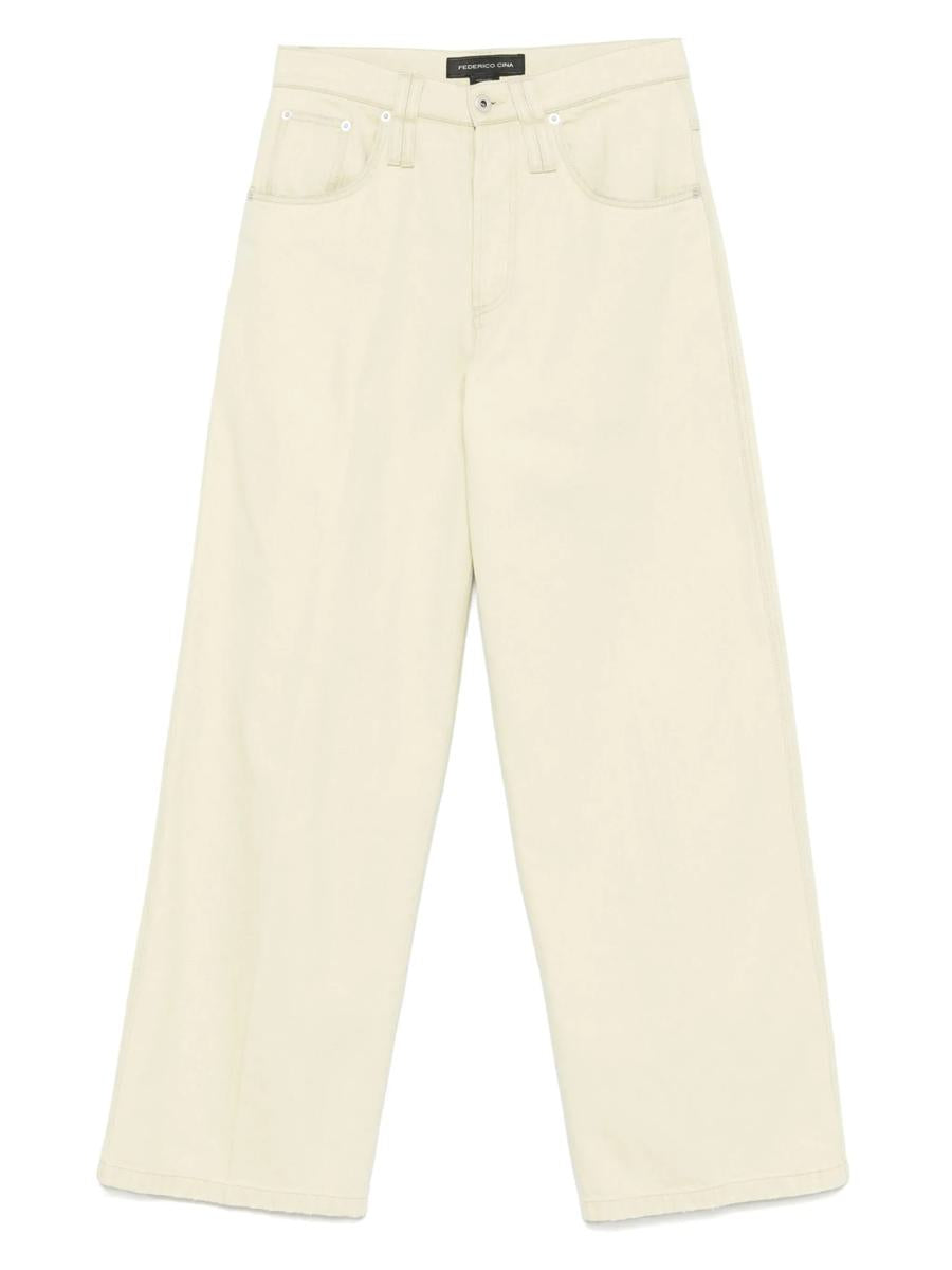 Federico Cina Loose 5 Pocket Denim Clothing