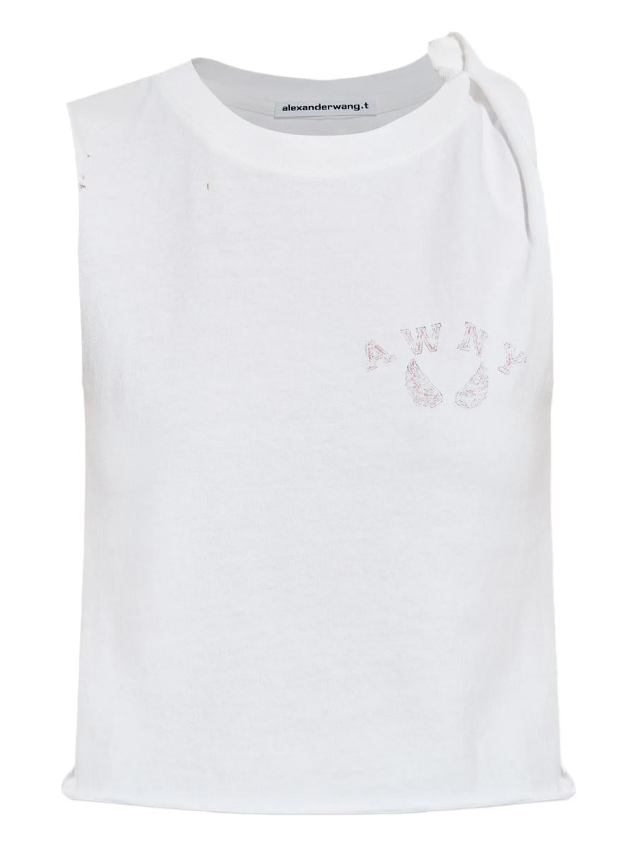 Alexander Wang Graphic Twisted Muscle Tank Clothing