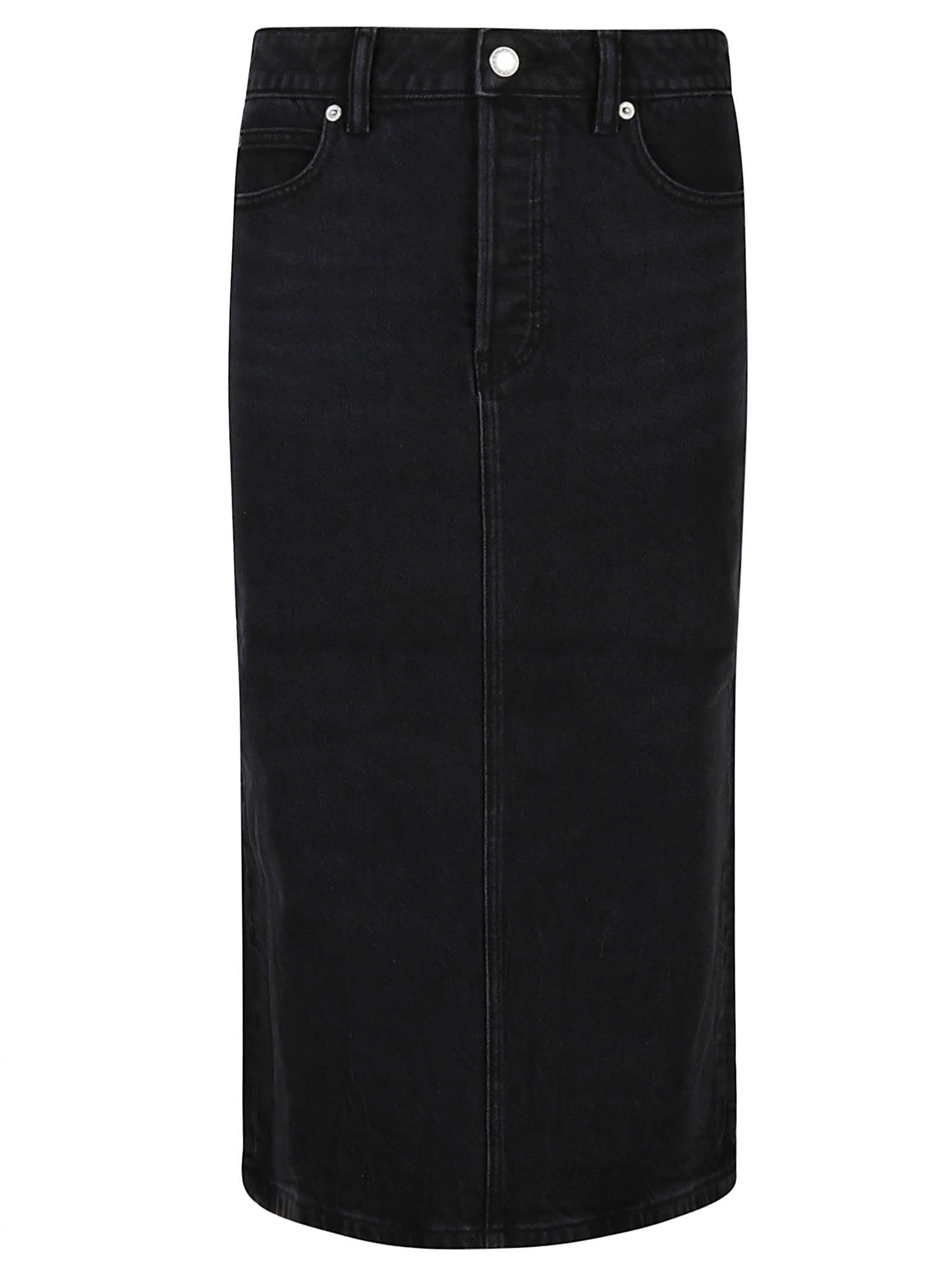 Alexander Wang Stretch Denim Midi Skirt
