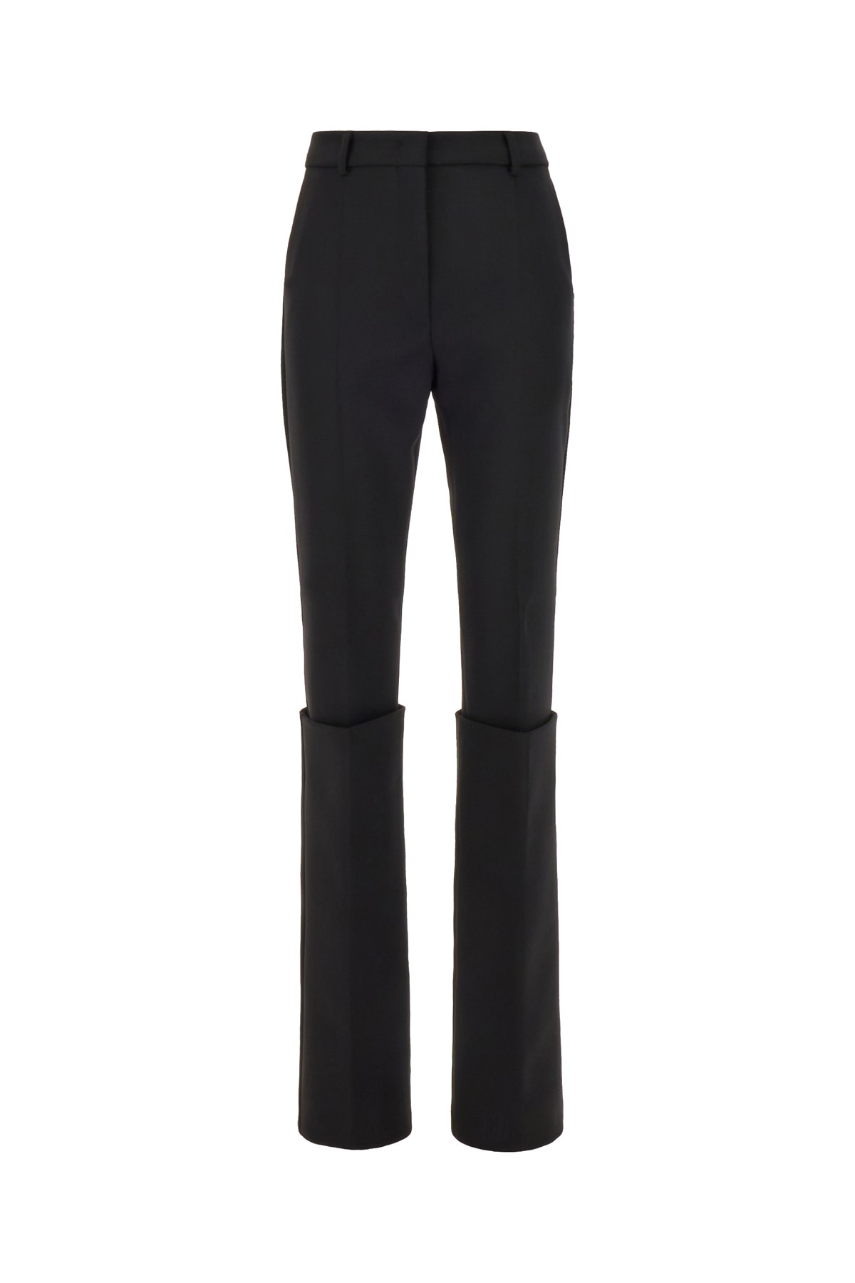 SportMax Black Stretch Polyester Blend Pant