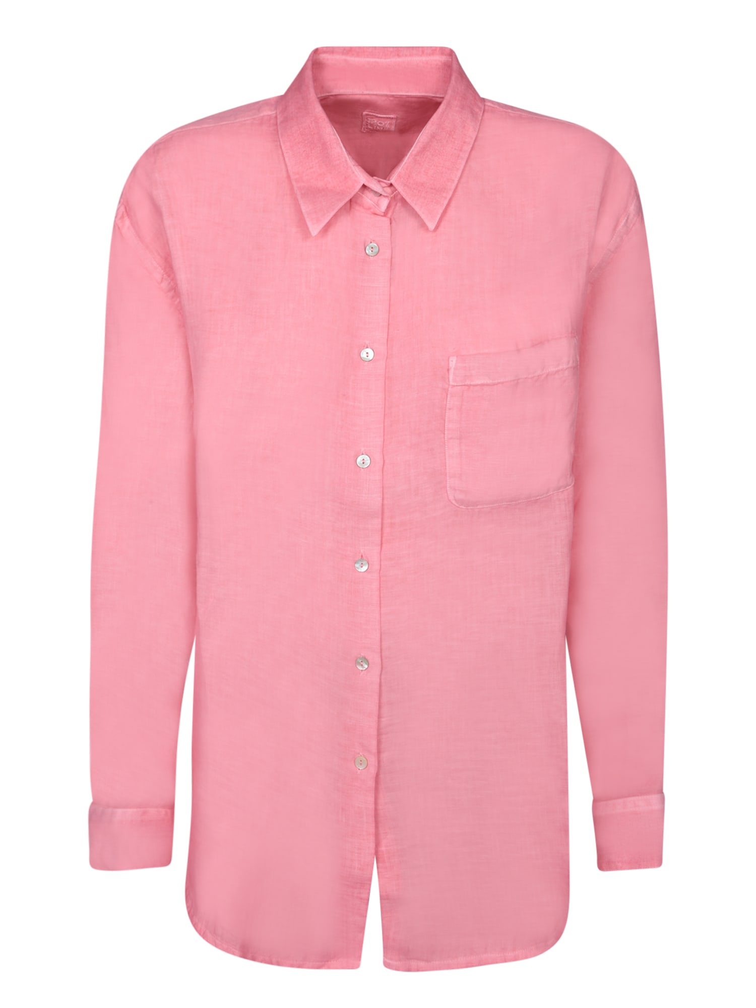 120% Lino Regular Fit Geranium Linen Shirt