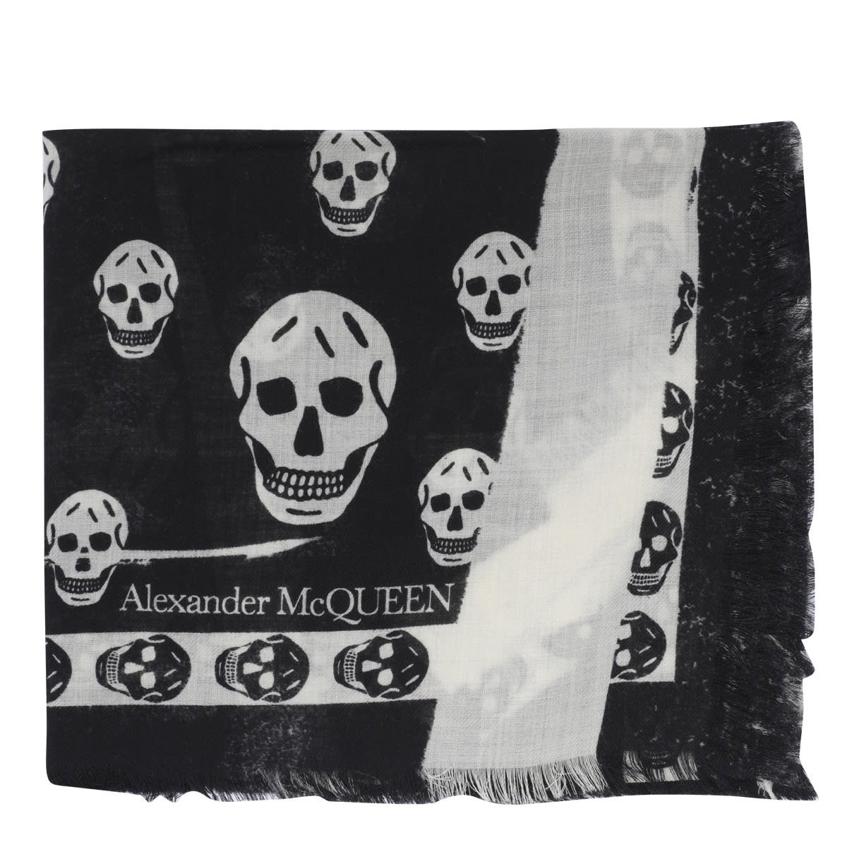 Alexander McQueen Slashed Skull Foulard