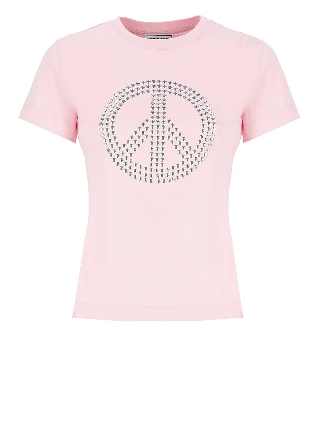 M05CH1N0 Jeans Jeans Peace Sign-motif Crewneck T-shirt
