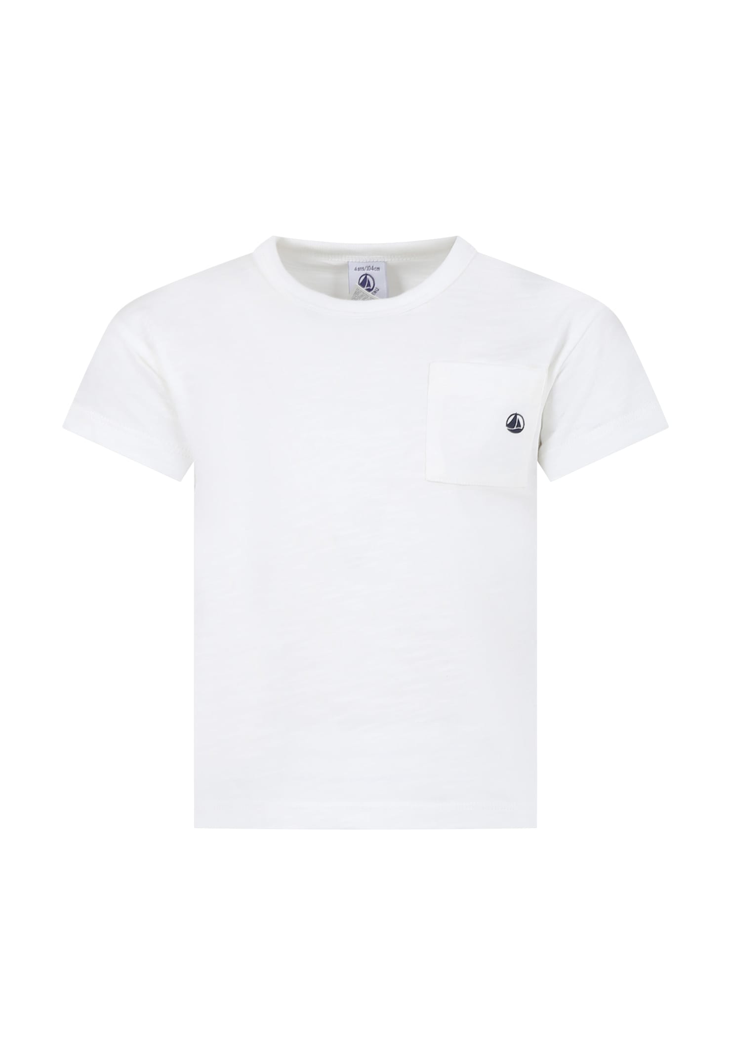 Petit Bateau White T-shirt For Kids