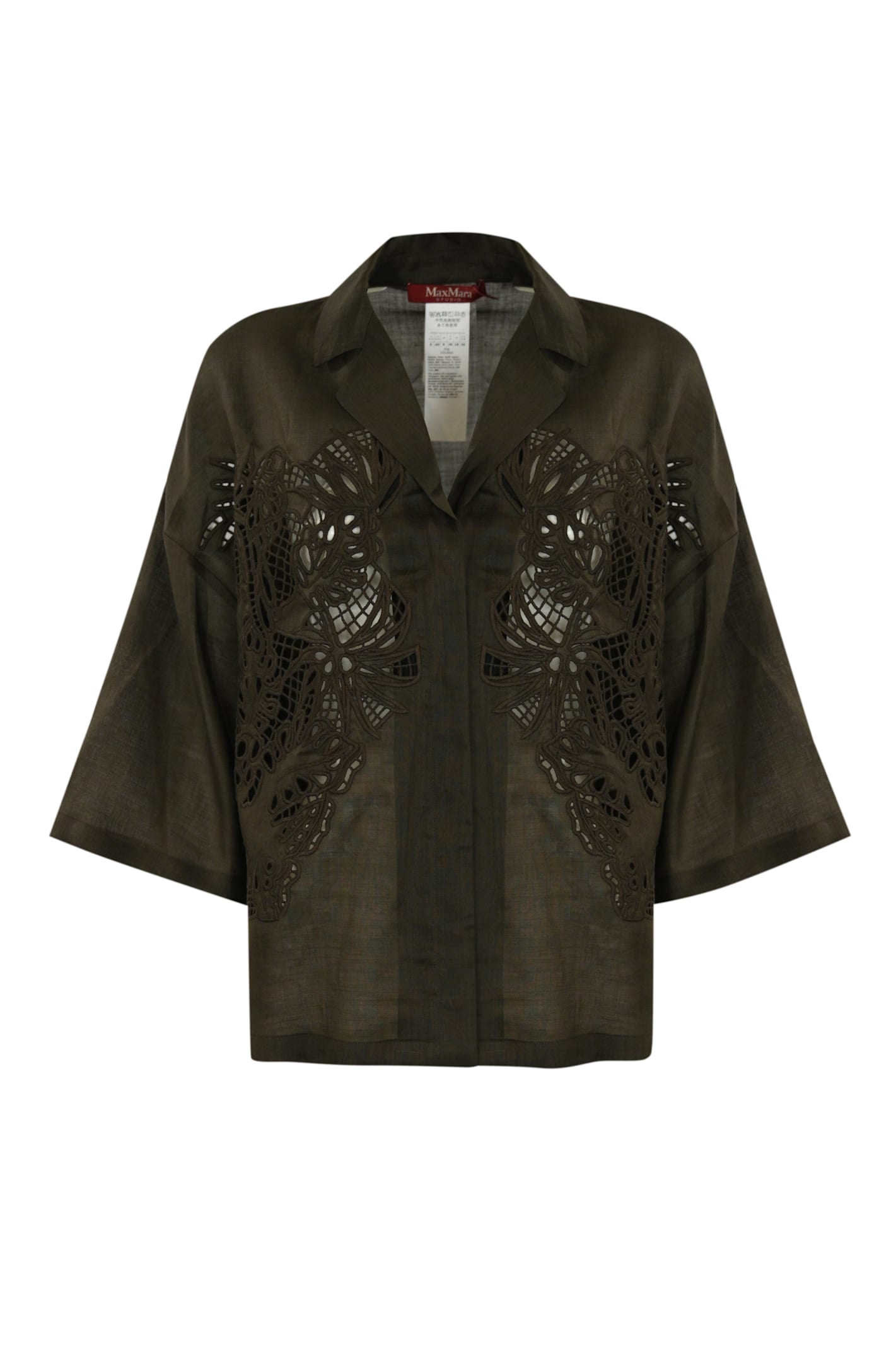 Max Mara Studio Ramie Canvas Shirt