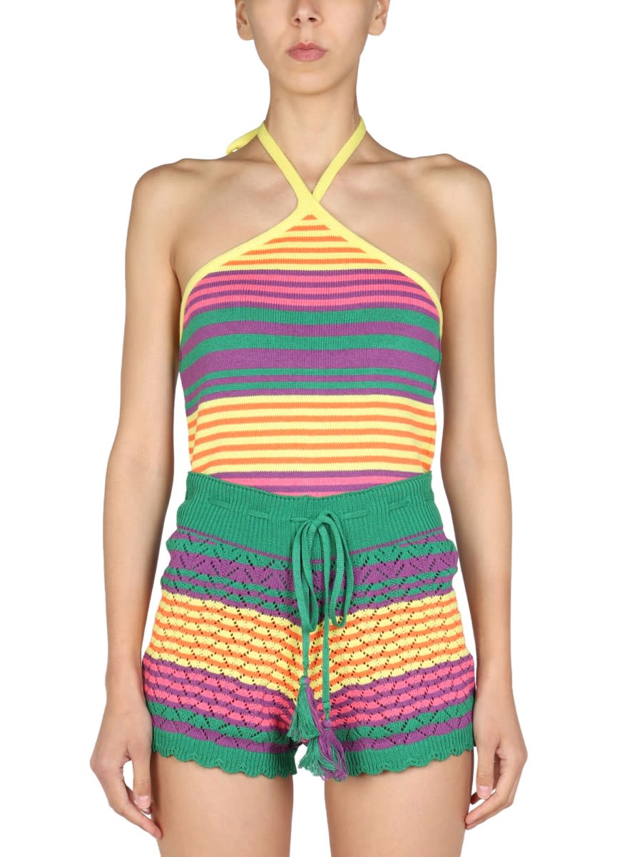 Gallo Striped Pattern Top