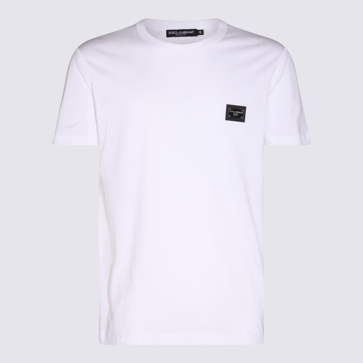 Dolce & Gabbana White Cotton T-Shirt