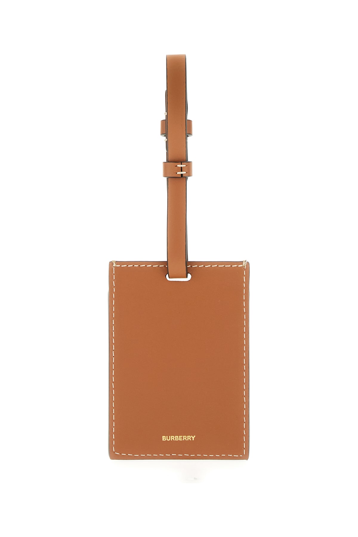 Burberry Brown Leather Badge Holder