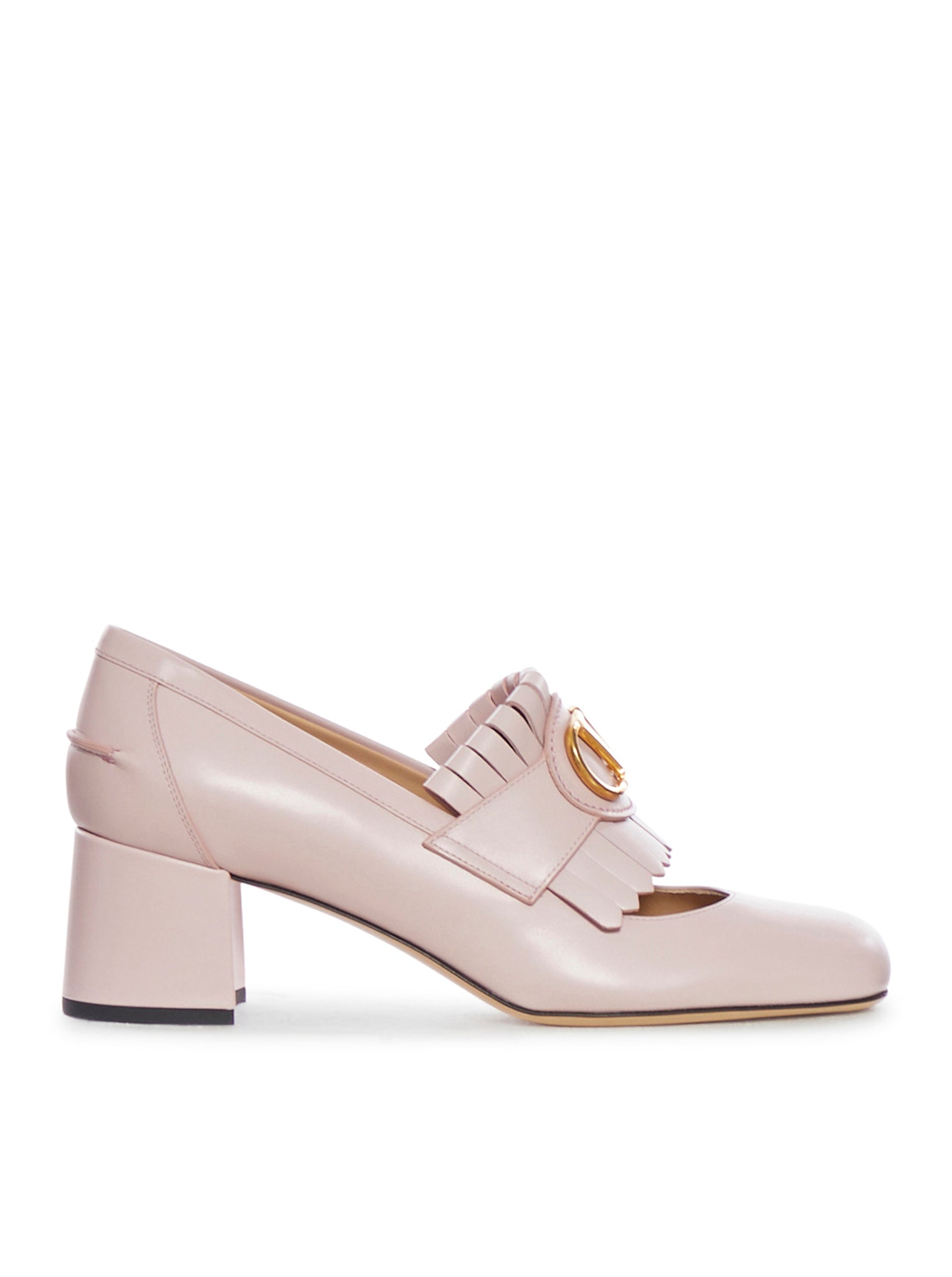 Valentino Garavani 女士光滑小牛皮革带VLOGO鞋