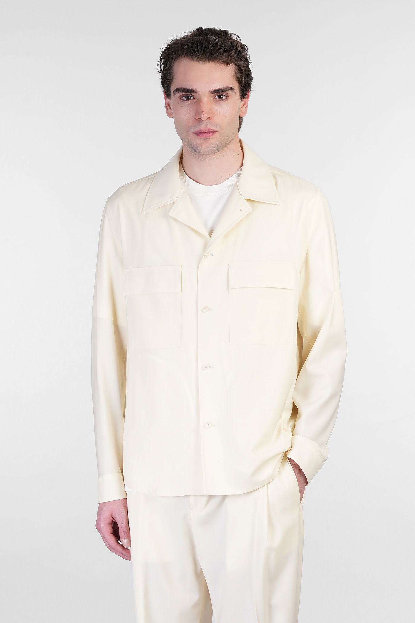 Briglia 1949 John Casual Jacket In Beige Wool